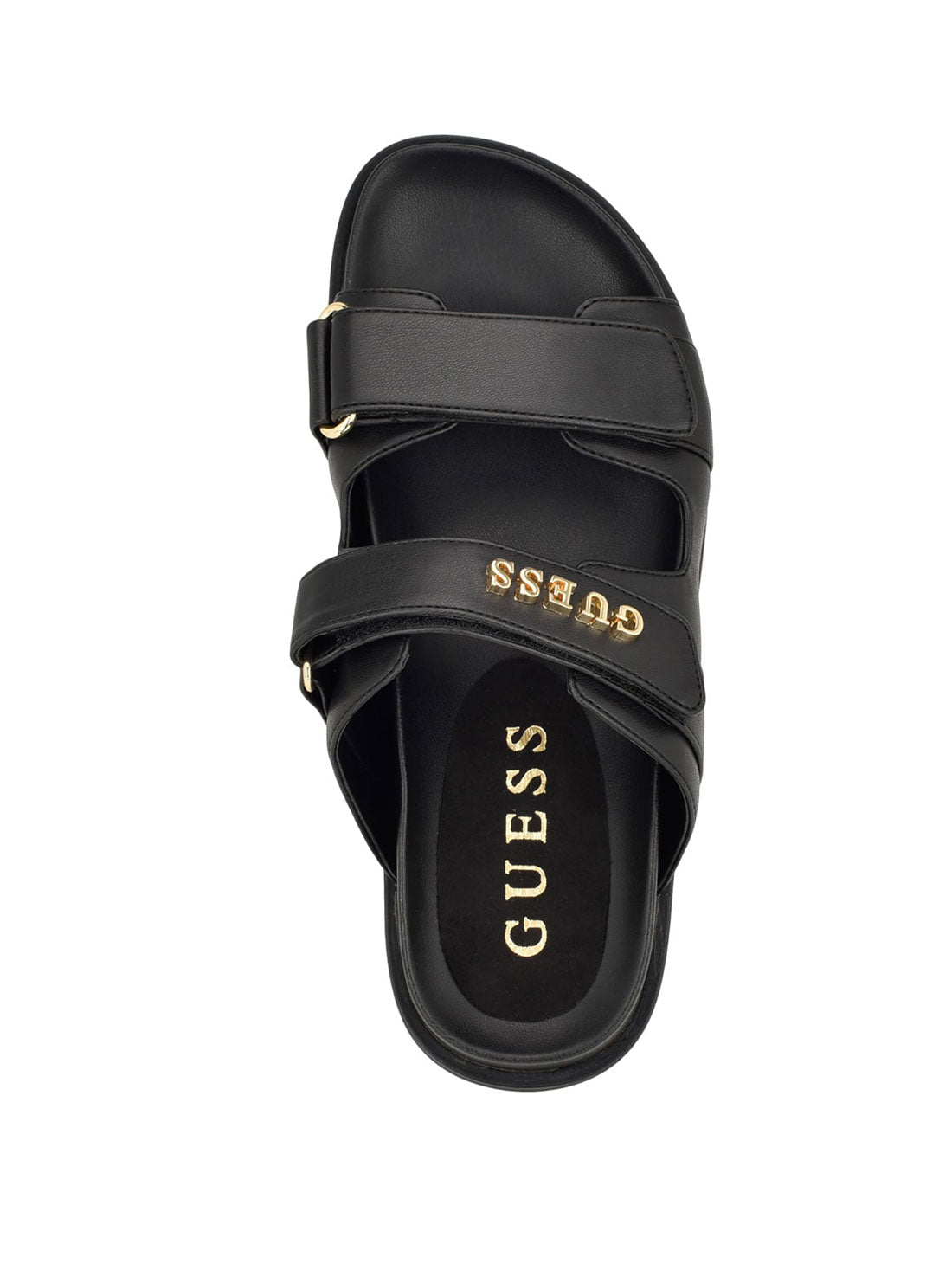 Black Fabulon Chunky Slide Sandals