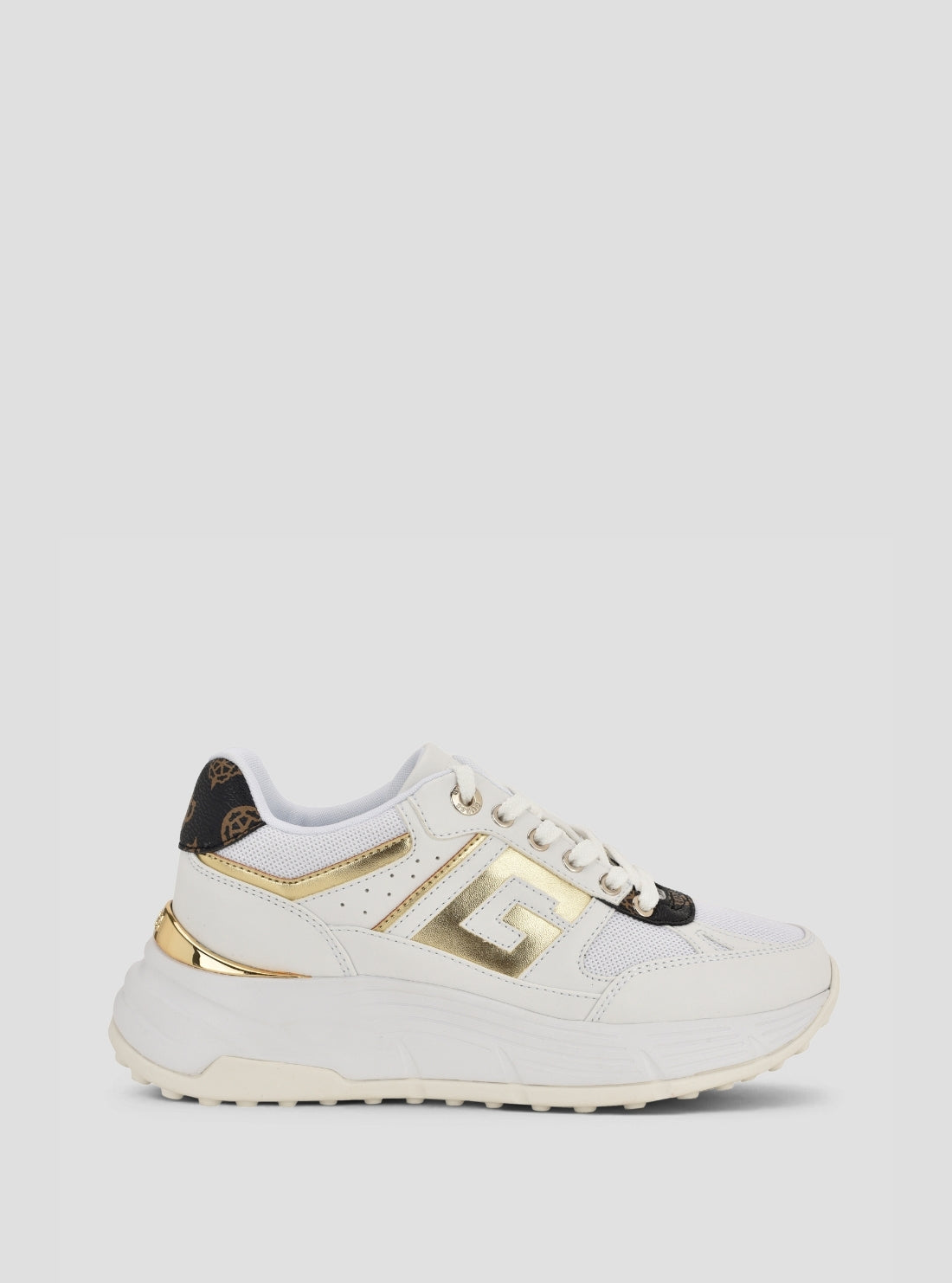 GUESS Footwear White Fonzi Sneakers FONZI Side View