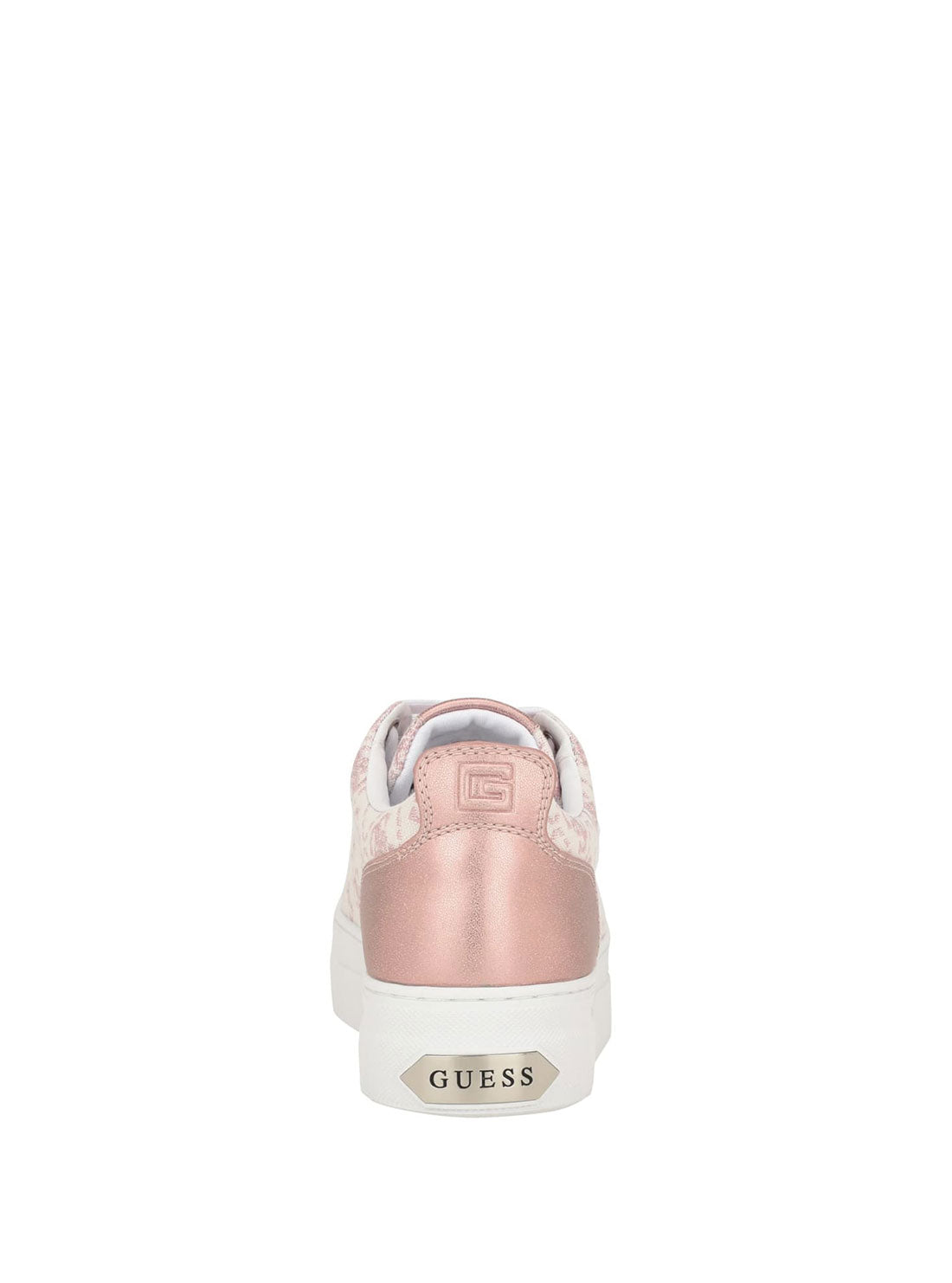 GUESS Pink Logo Low-Top Sneakers back view