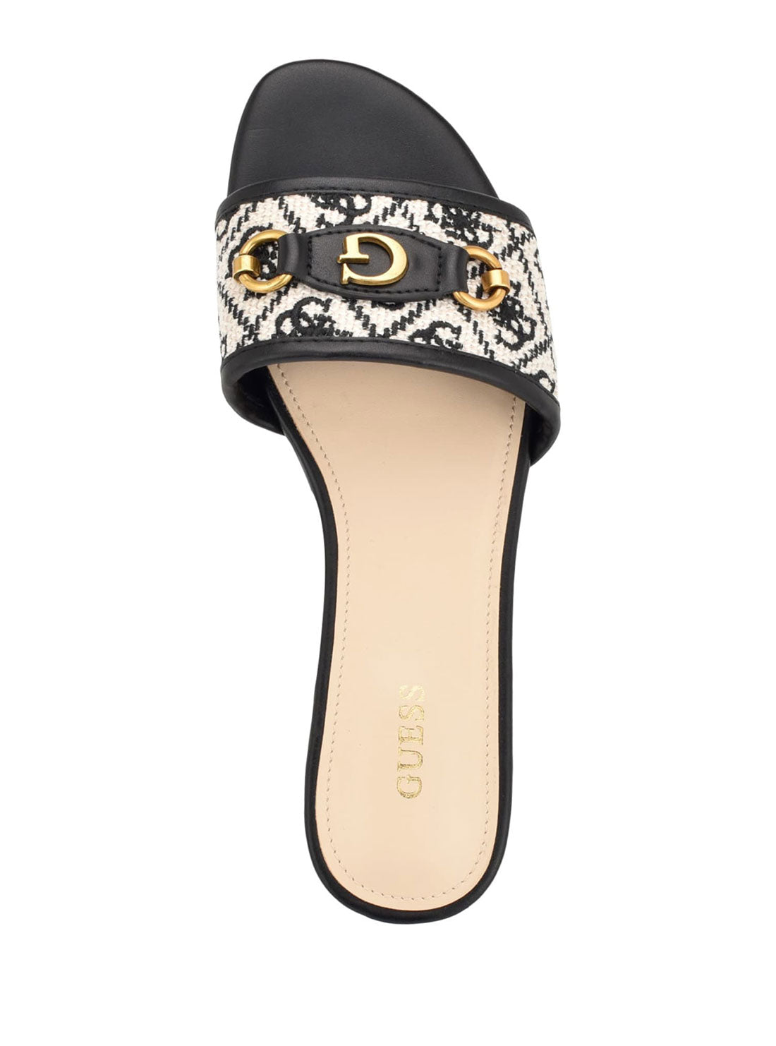 Guess slides black and white Clearance