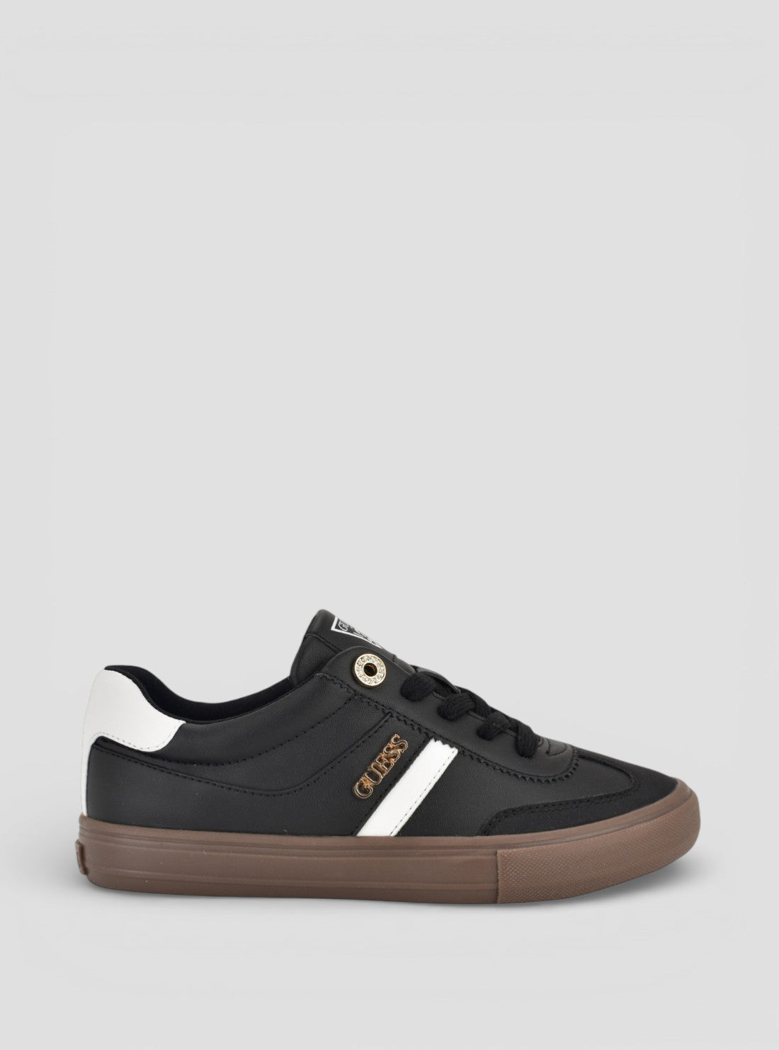 GUESS Womens Black Loui Sneakers LOUI Side View