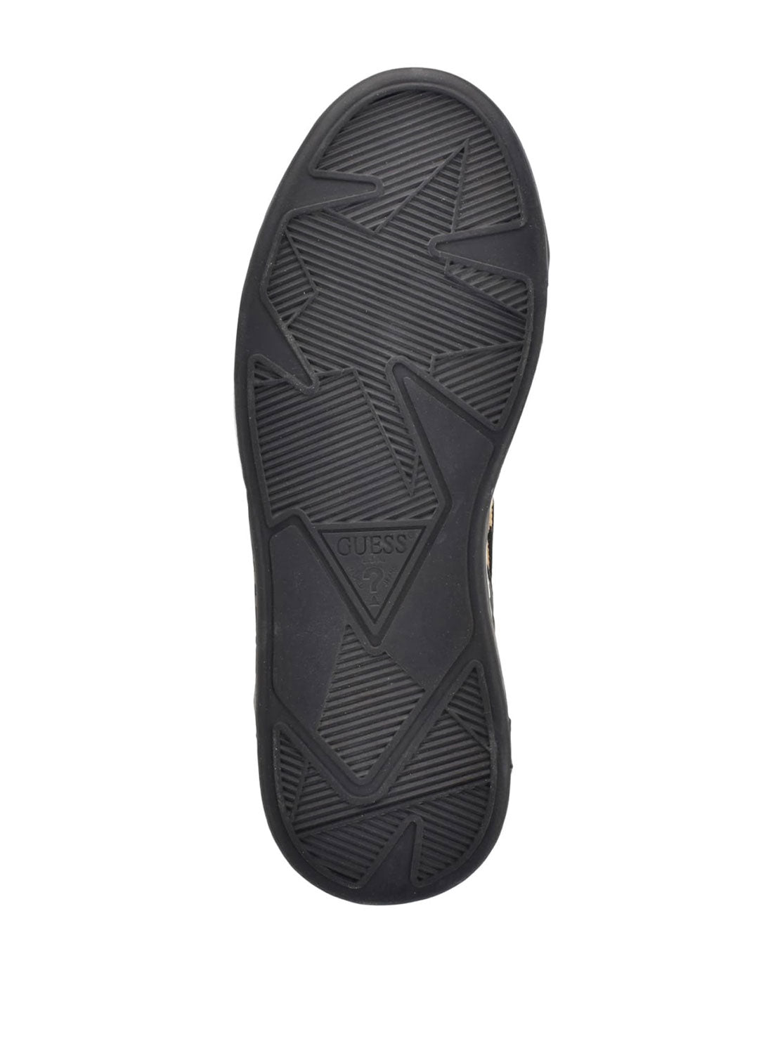 GUESS Black Brown Mannen High Top Sneakers sole view