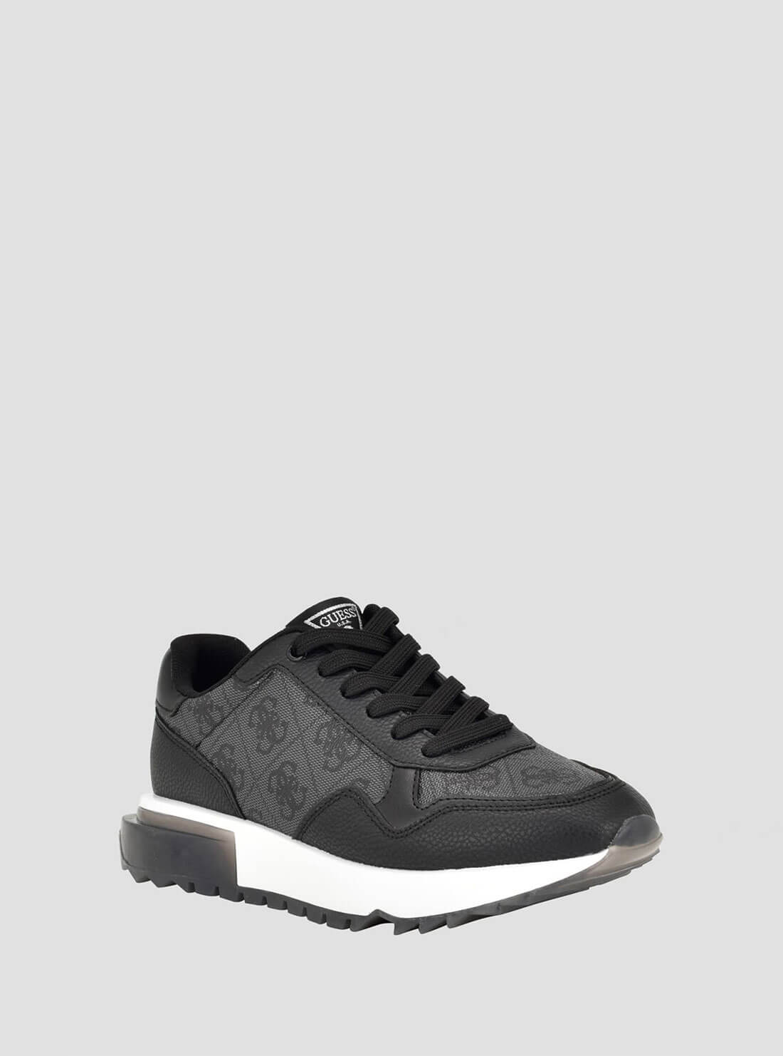 Black Melany Sneakers | GUESS Women's Shoes | Front view