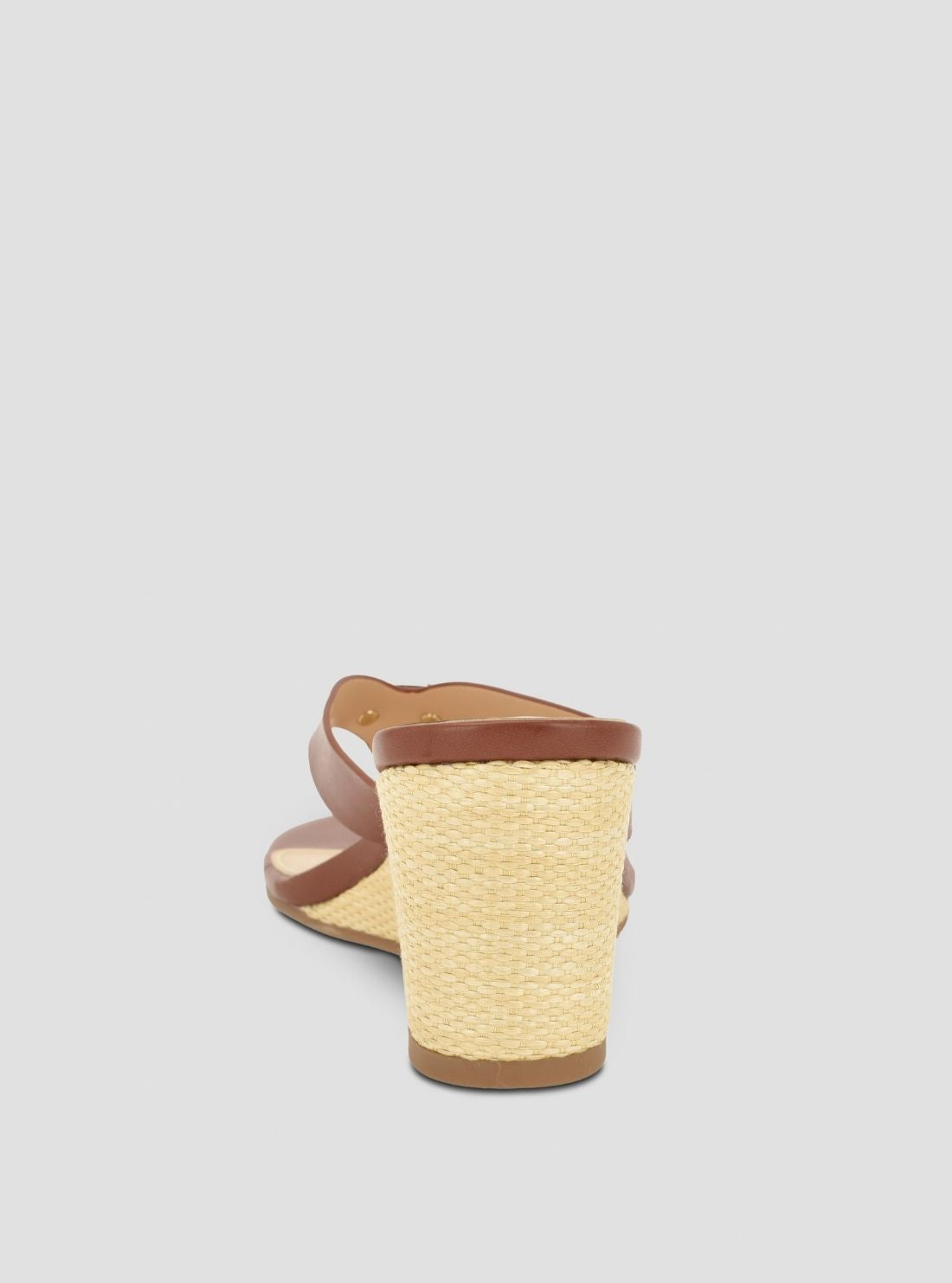 GUESS Footwear Medium Brown Milda Wedge Sandals MILDA Back View