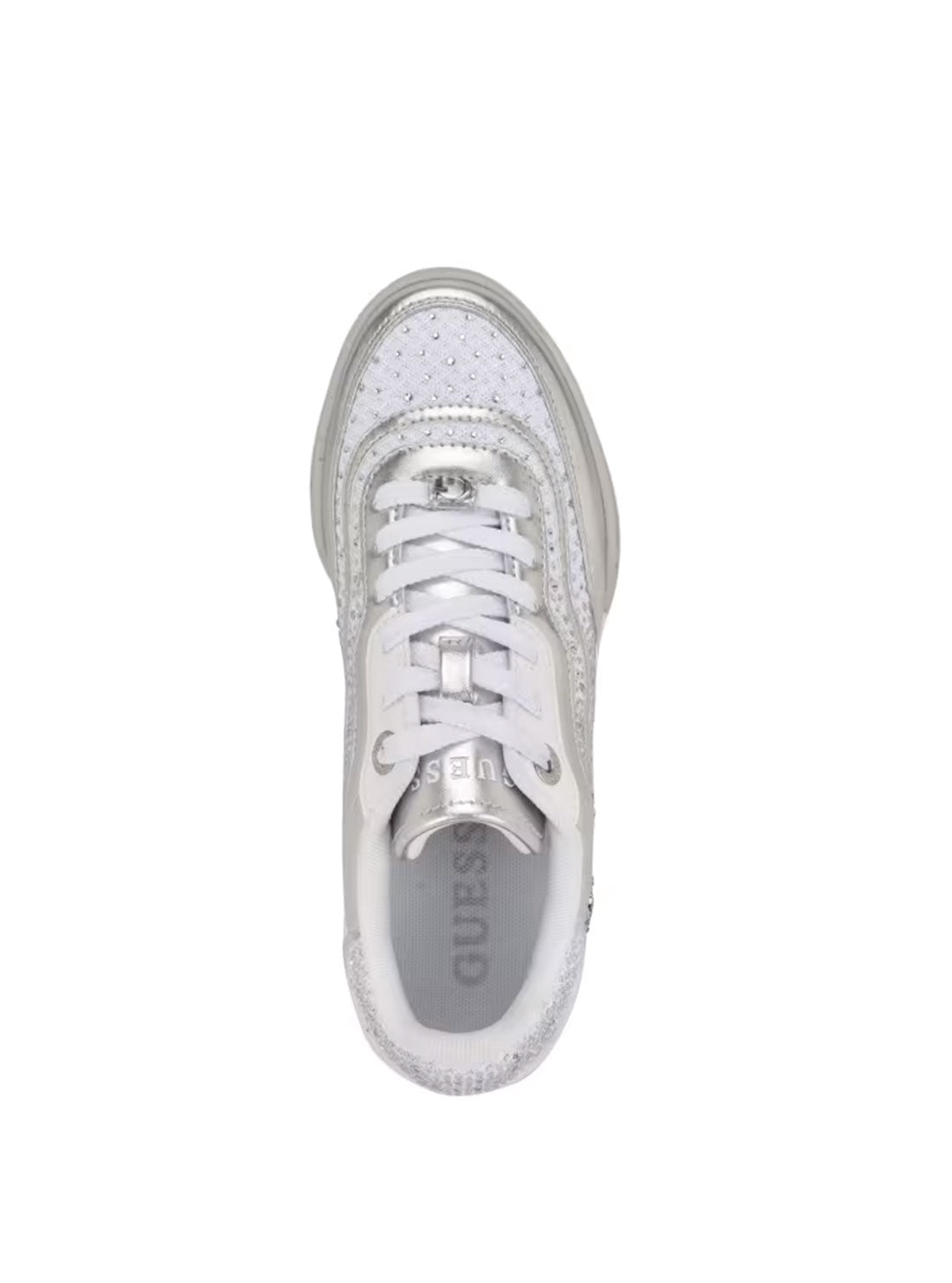 Silver Pritie Low-Top Sneakers