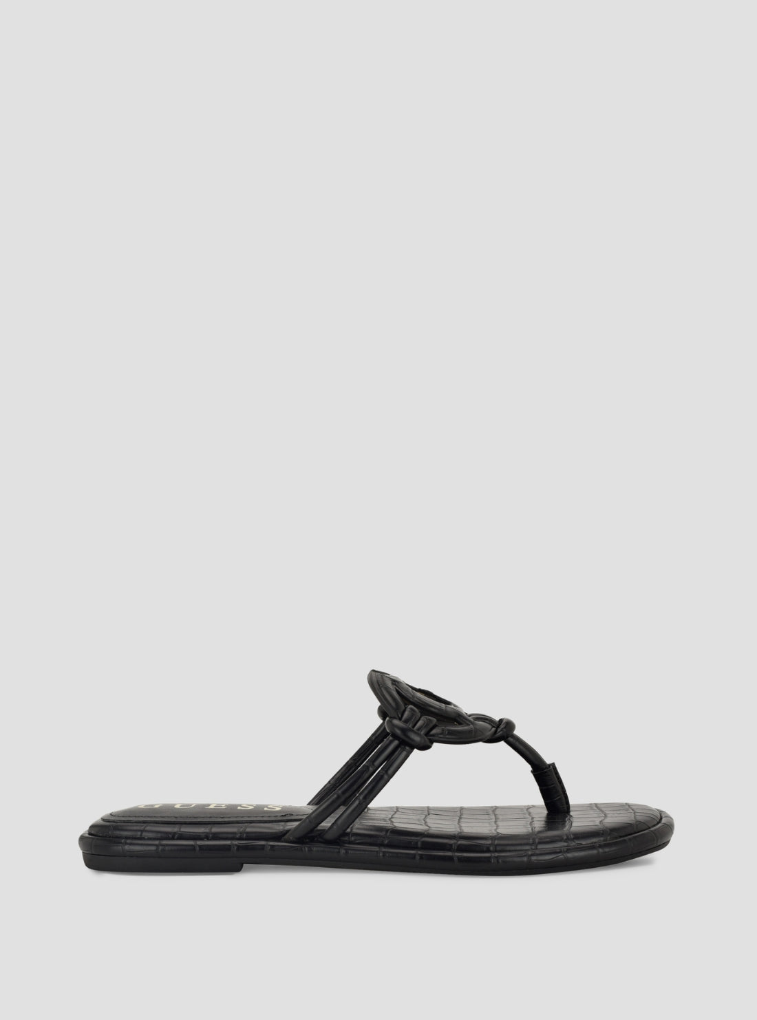GUESS Footwear Black Saime Sandals SAIME Side View