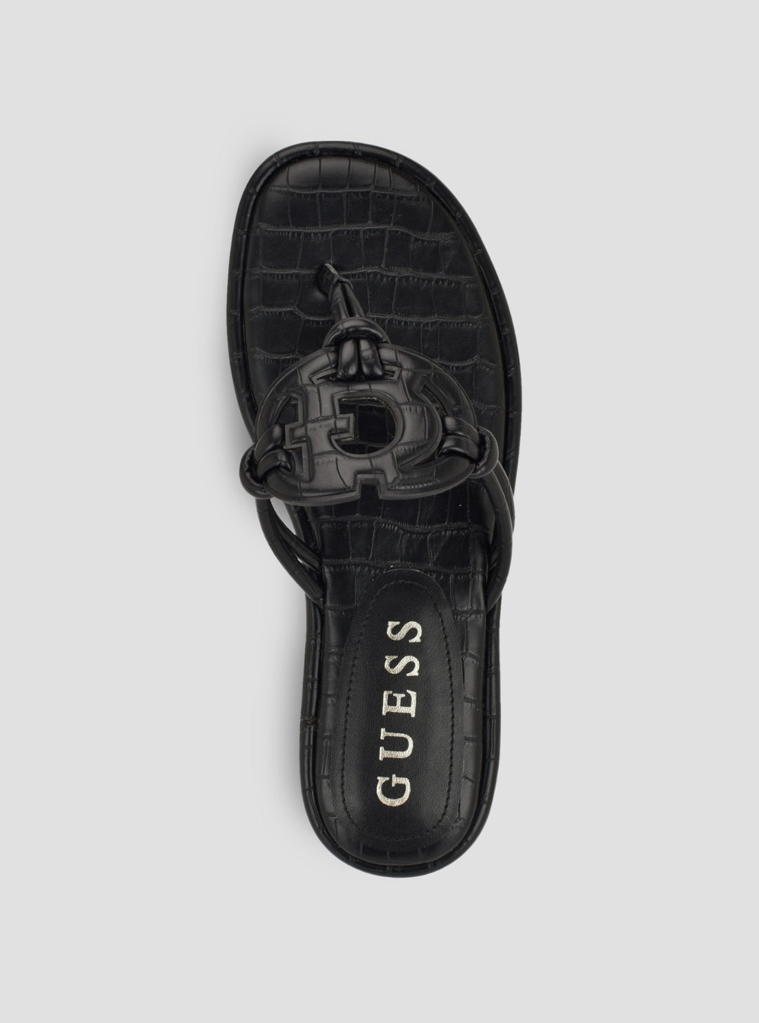 GUESS Footwear Black Saime Sandals SAIME Top View