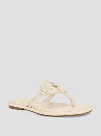 GUESS Footwear Ivory Saime Sandals SAIME Front View