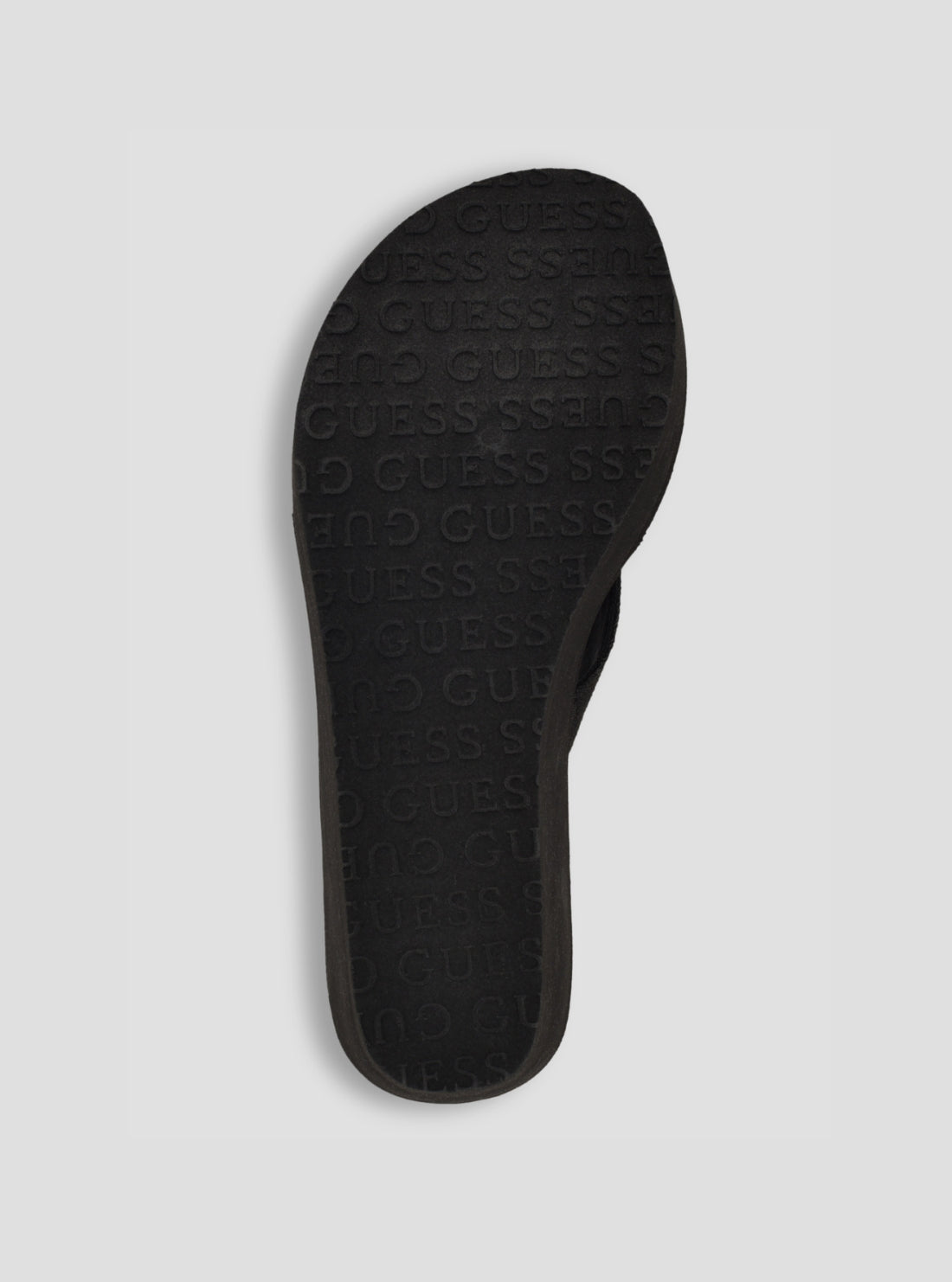 GUESS Footwear Black Shai Wedge Sandals SHAI Bottom View