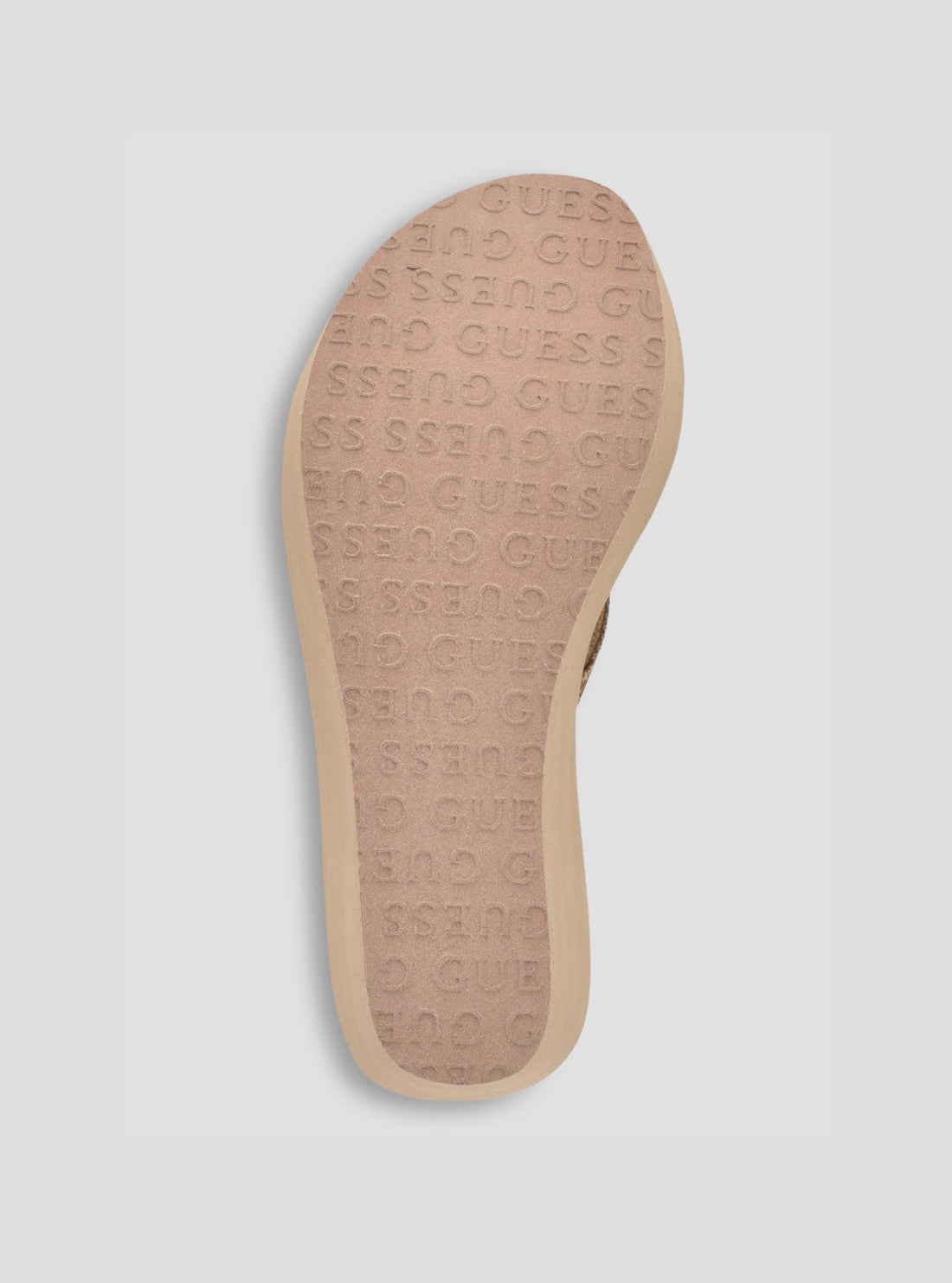 GUESS Footwear Beige Shai Wedge Sandals SHAI Bottom View