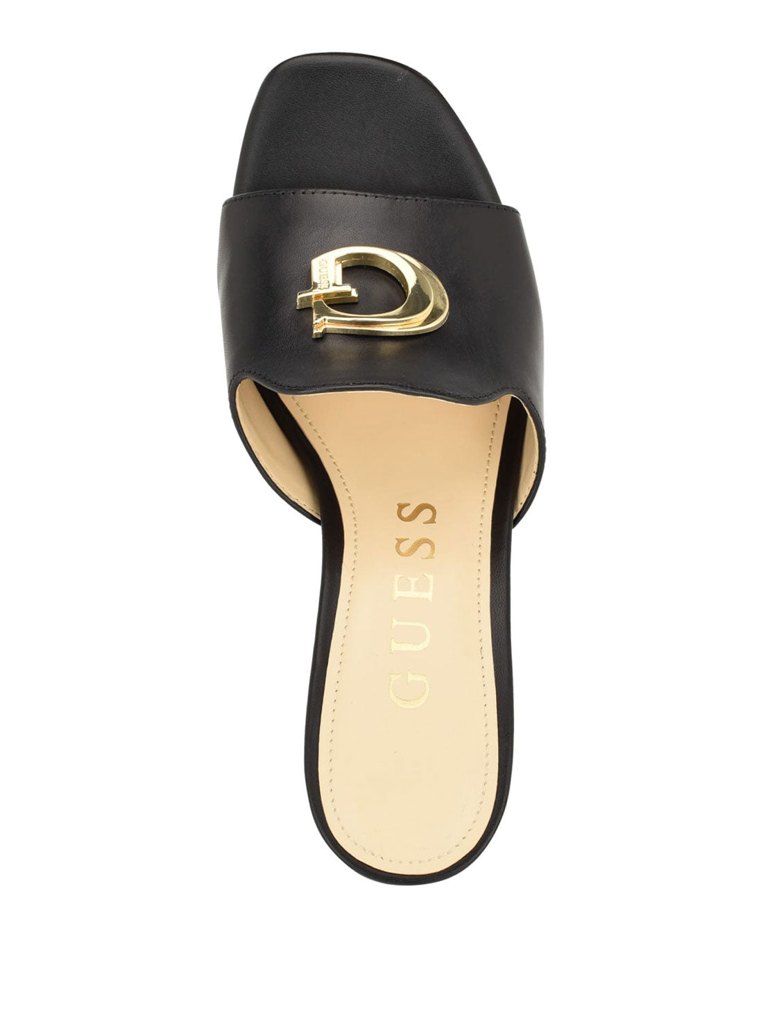 Black and hot sale gold guess slides