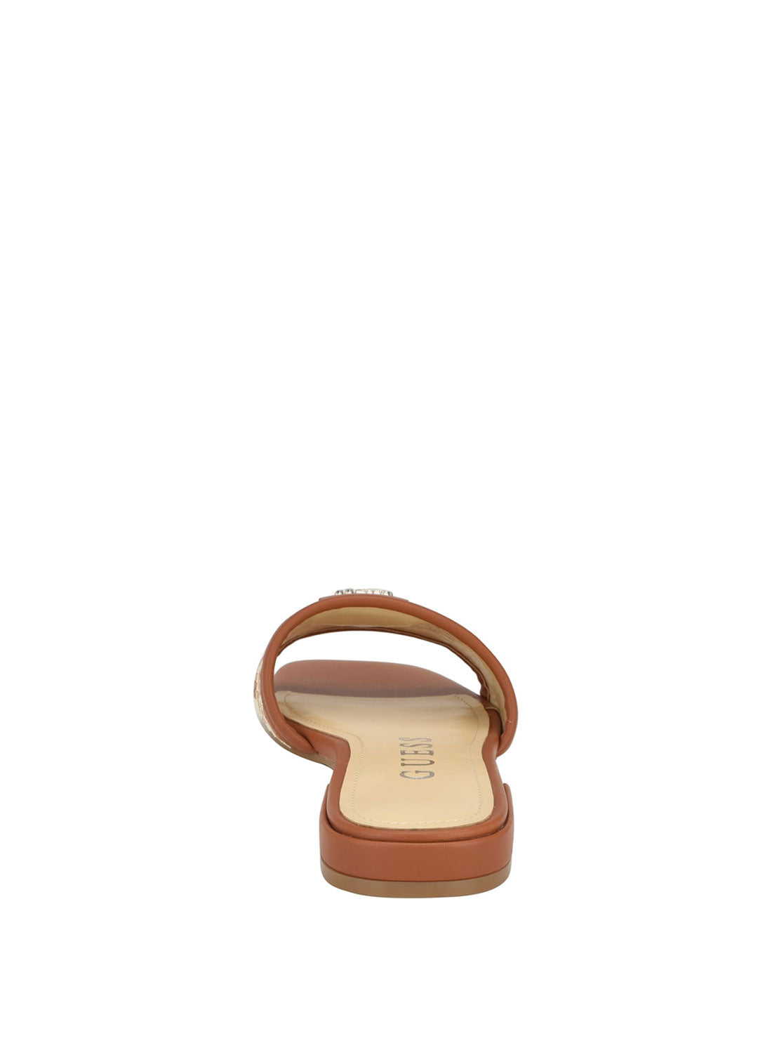 GUESS Brown Tamsen Slide Sandal back view