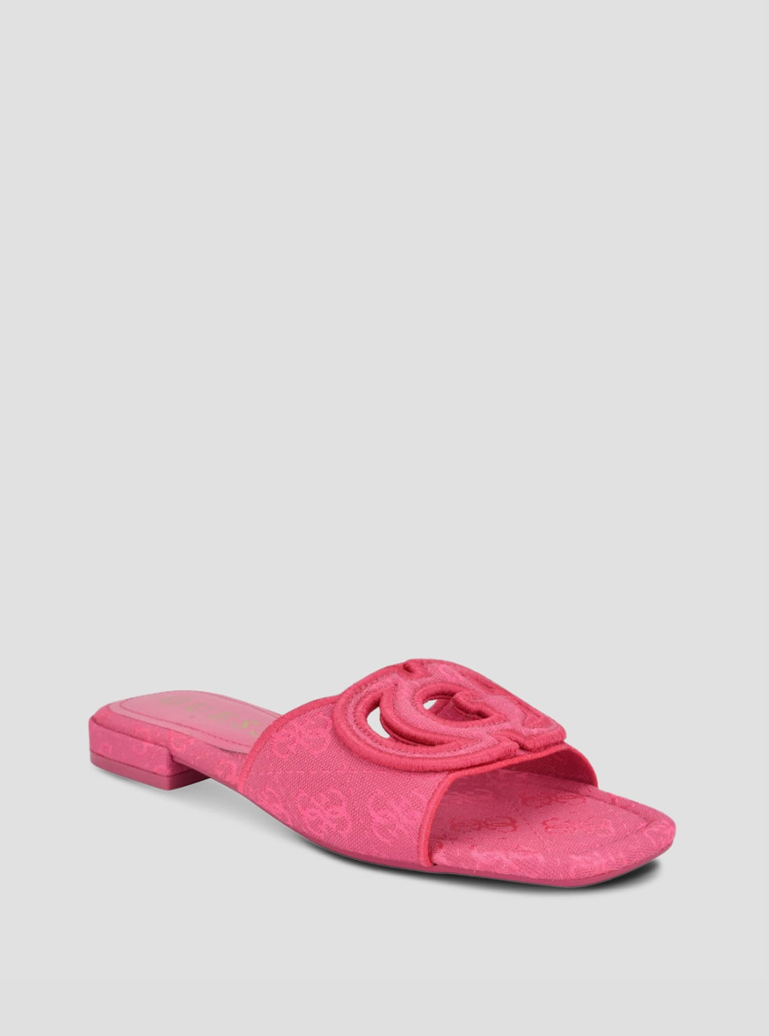 GUESS Footwear Pink Tarishae Slides TARISHAE Front Side View