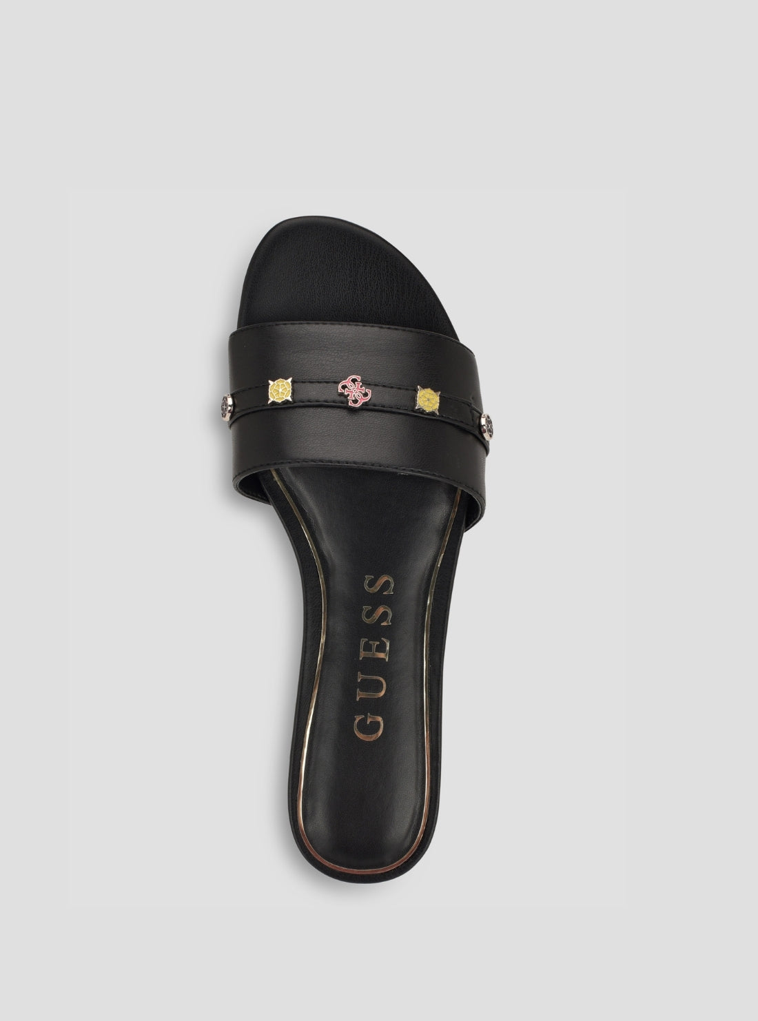 GUESS Footwear Black Tasam Flat Sandals TASAM Top View