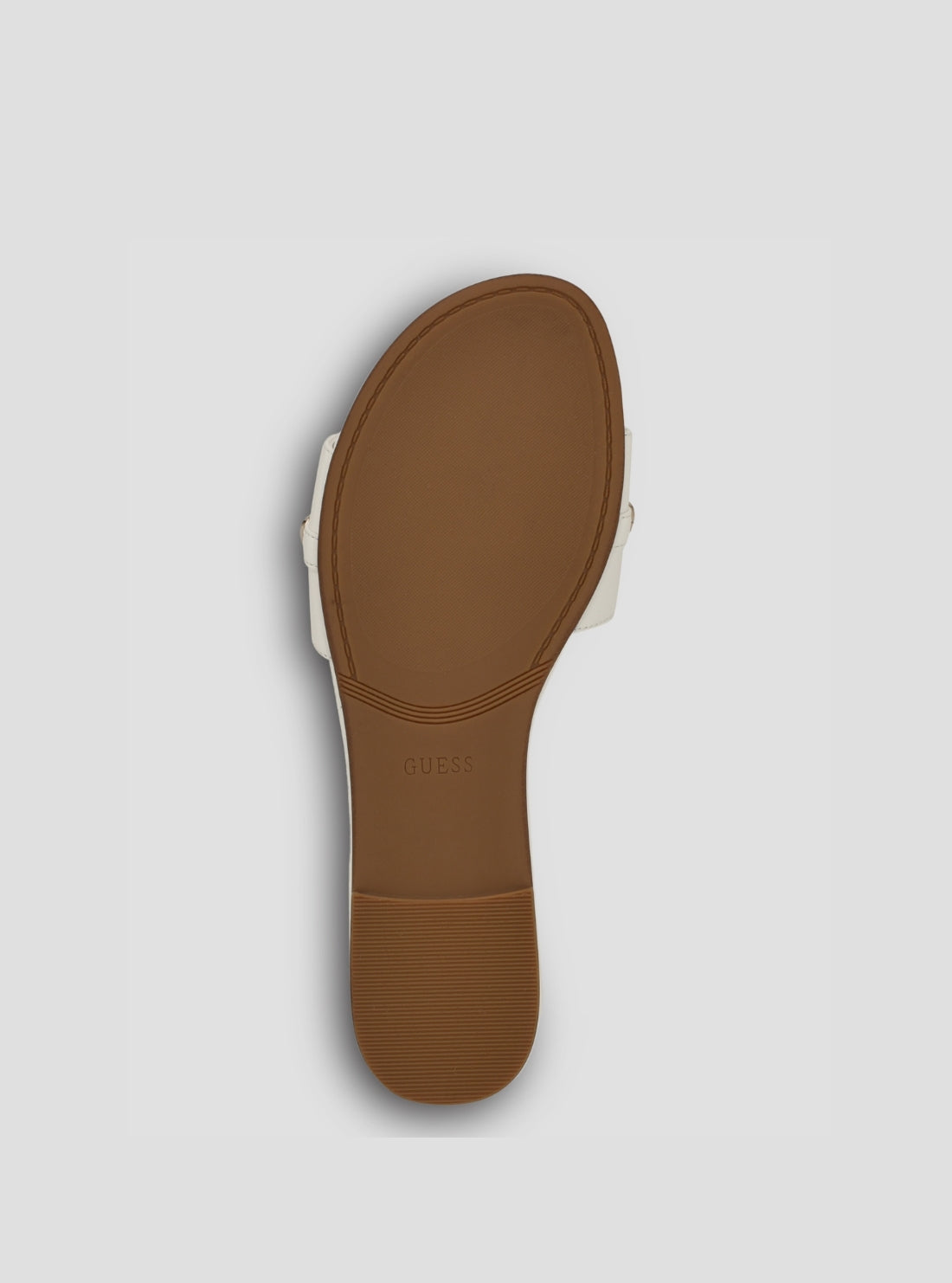 GUESS Footwear White Tasam Flat Sandals TASAM Bottom View