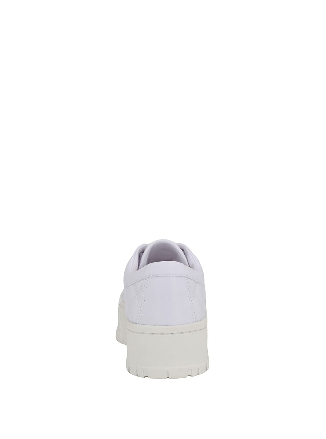 White Chunky Sole Sneakers back view