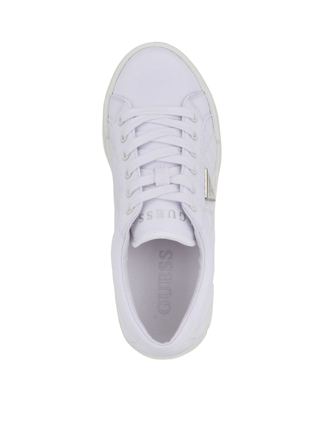 White Chunky Sole Sneakers top view