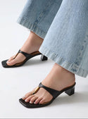Black Tamedi Slide Sandals
