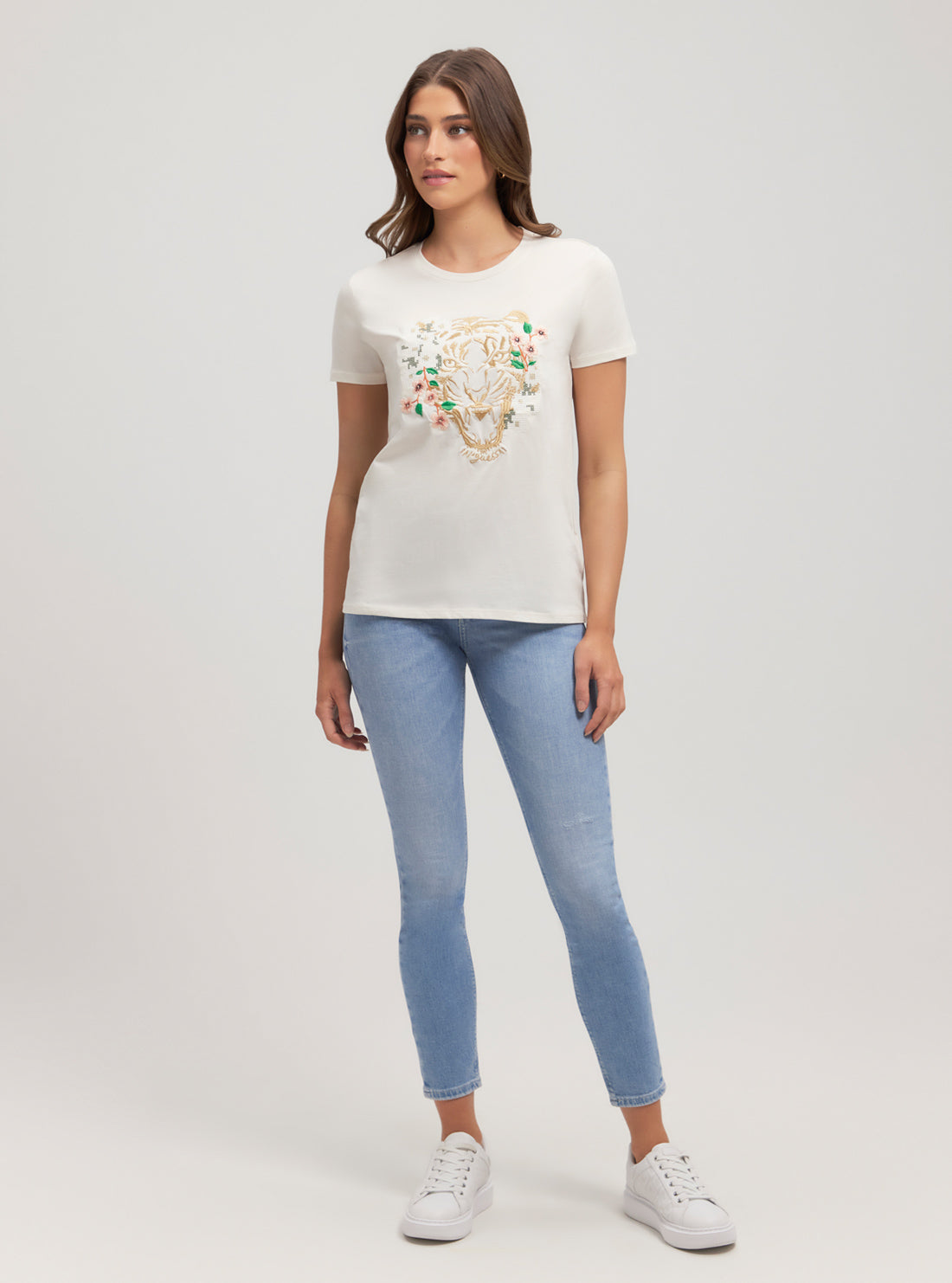 GUESS Eco Tiger Daisy T-Shirt full view