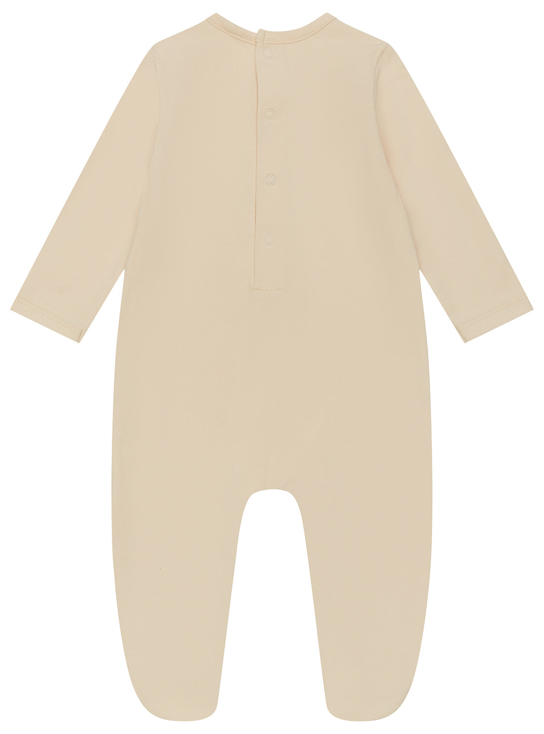 Beige Stretch Jersey Overall (0-12m)