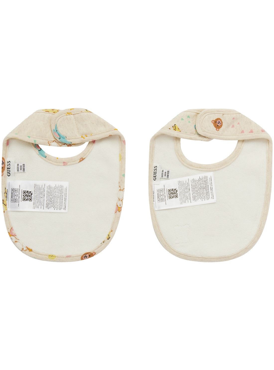 GUESS Kids Beige Bib 2 Piece Set H4YZ10KAE10 Back View