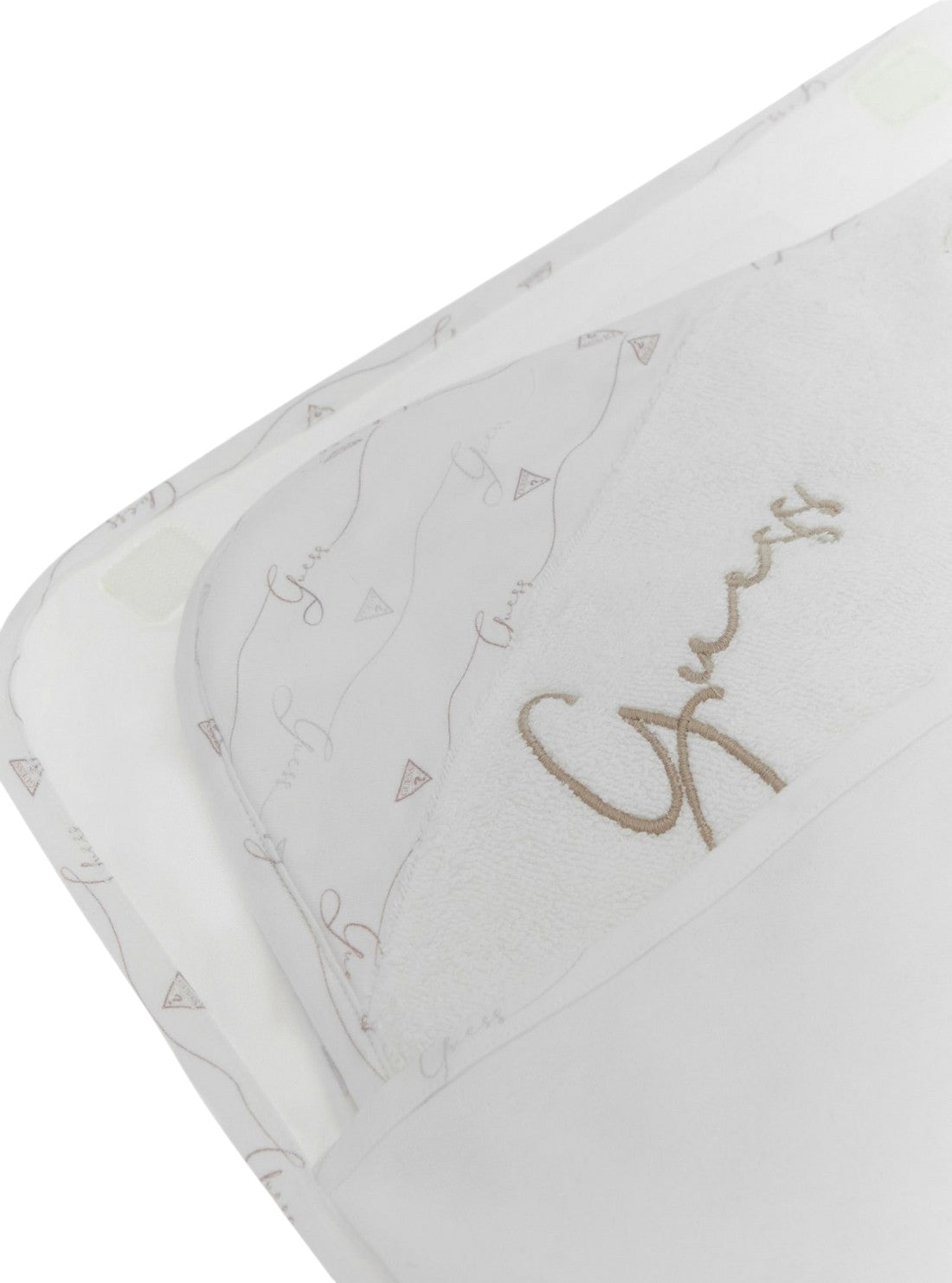 GUESS Kids White 3-Piece Essentials Baby Gift Set Detail View