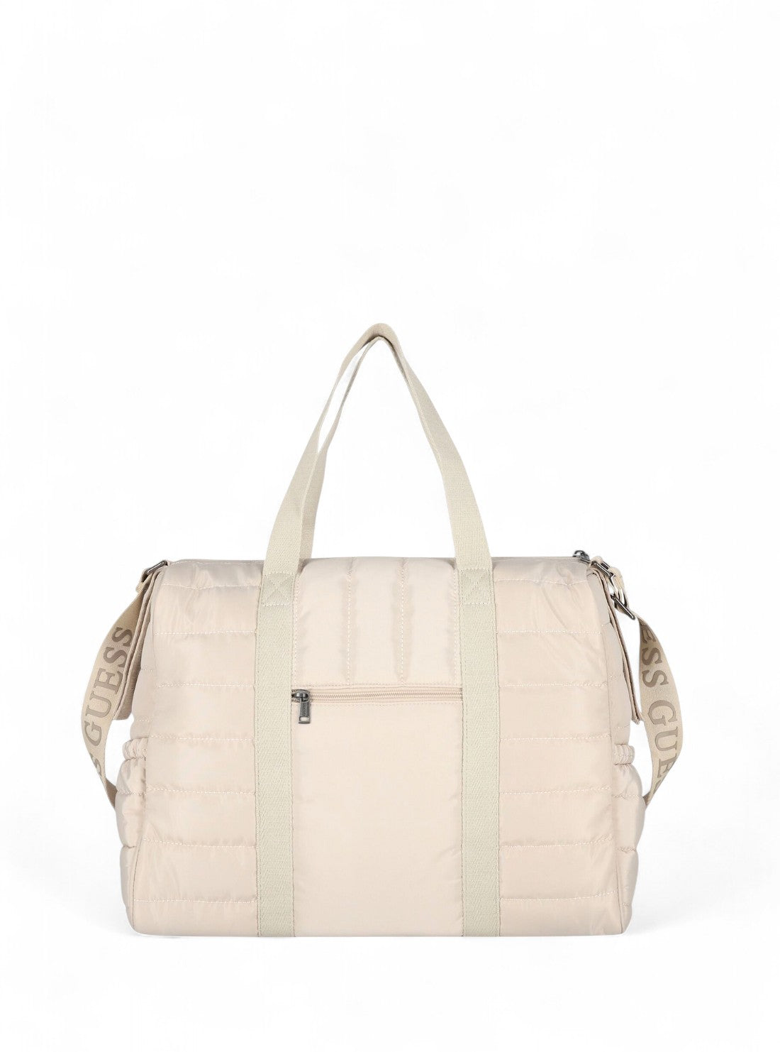 GUESS Kids Beige Teddy Bear Quilted Baby Changing Bag Set H5YW01WFTO0 Back View