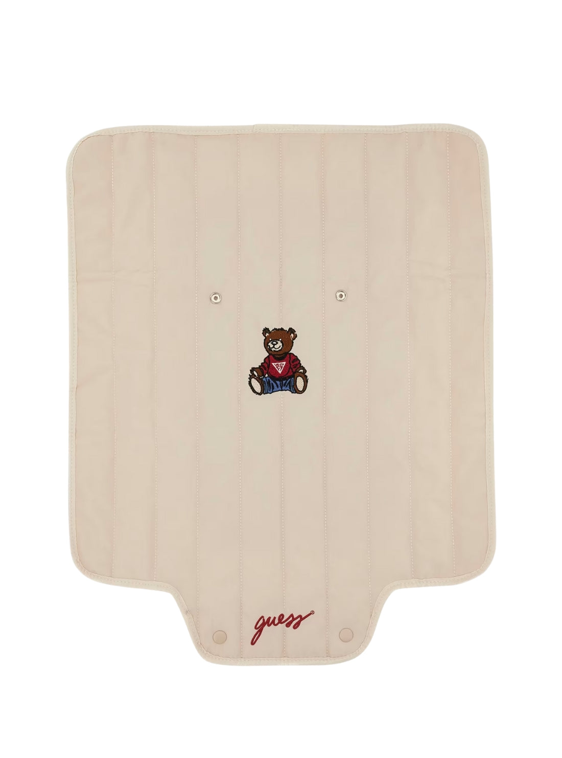 GUESS Kids Beige Teddy Bear Newborn Changing Mat H5YW02WFTO0 Front View