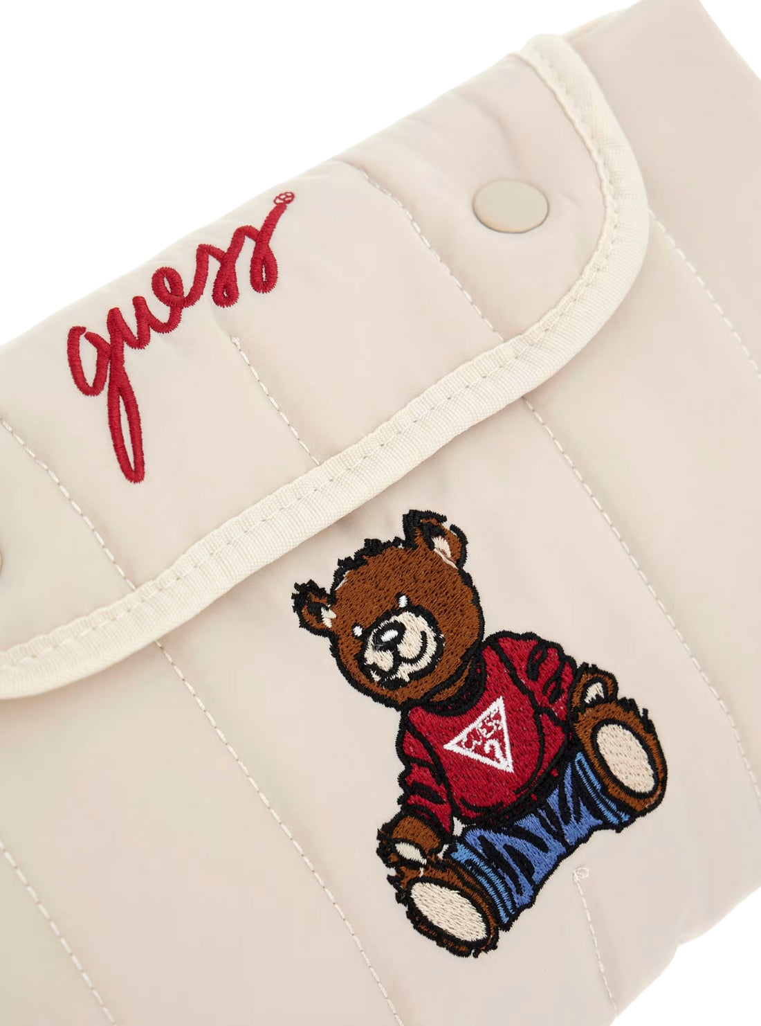 GUESS Kids Beige Teddy Bear Newborn Changing Mat H5YW02WFTO0 Detail View