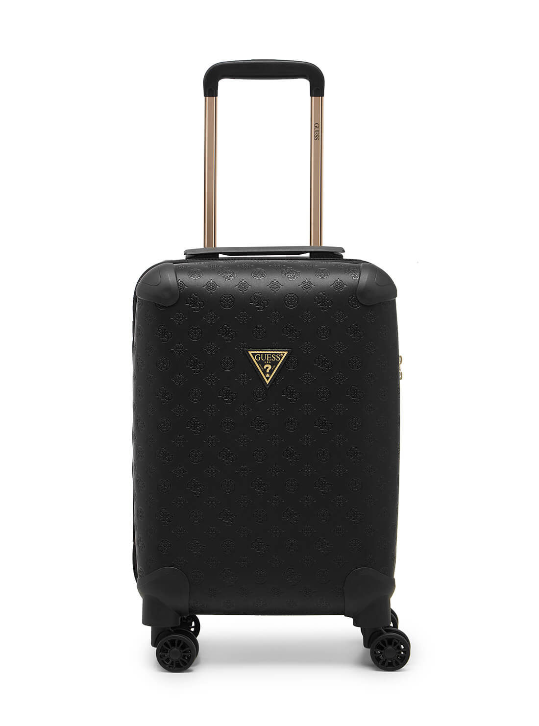 Black Wilder 53cm Suitcase | GUESS Luggage | Front view