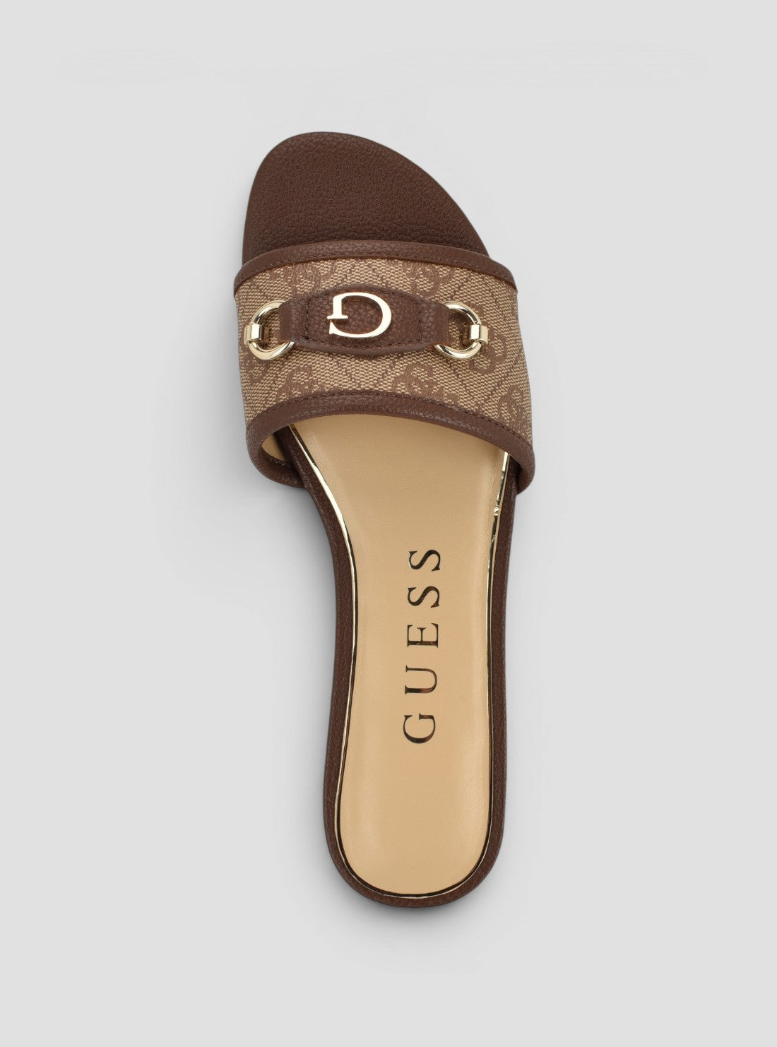 GUESS Footwear Brown Hammin Sandals HAMMIN Top View