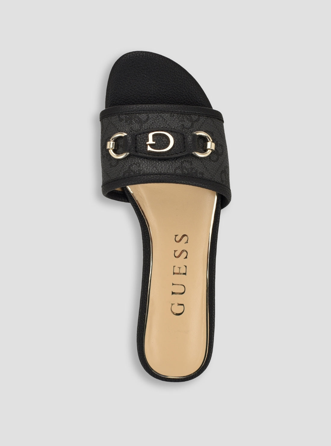 GUESS Footwear Medium Grey Hammin Sandals HAMMIN Top View