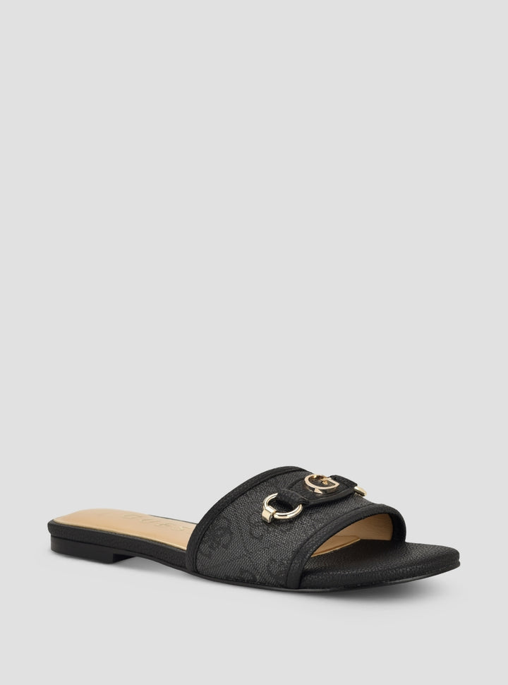 GUESS Footwear Medium Grey Hammin Sandals HAMMIN Side View