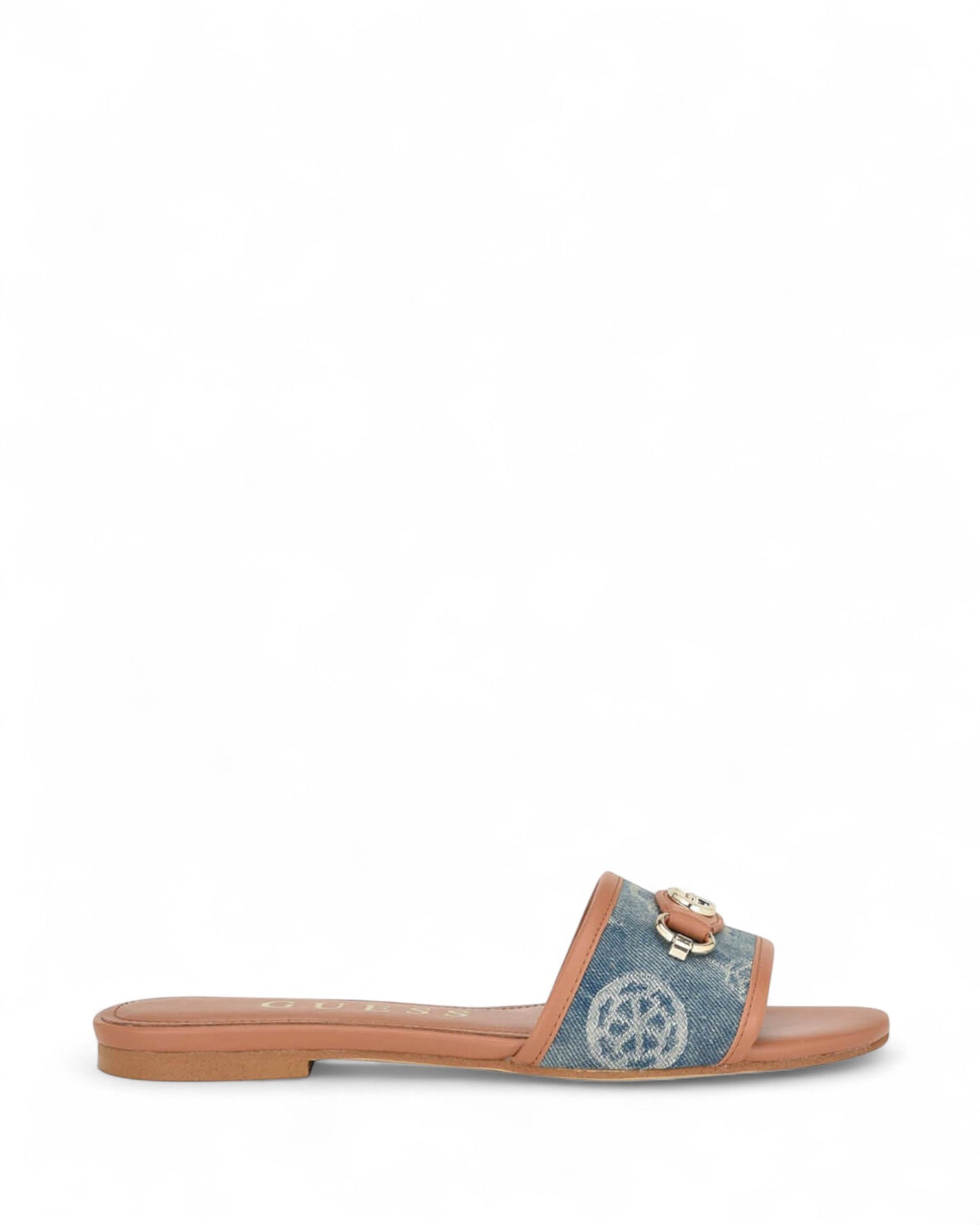 Blue Denim Logo Hammi3 Slide Sandals