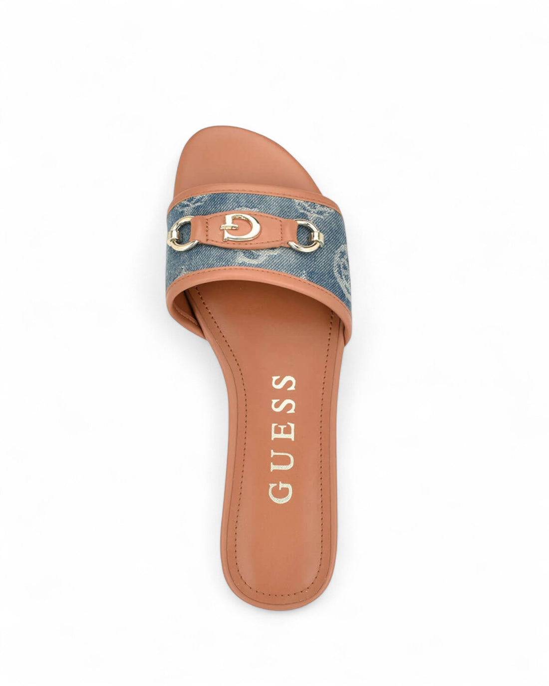 Blue Denim Logo Hammi3 Slide Sandals