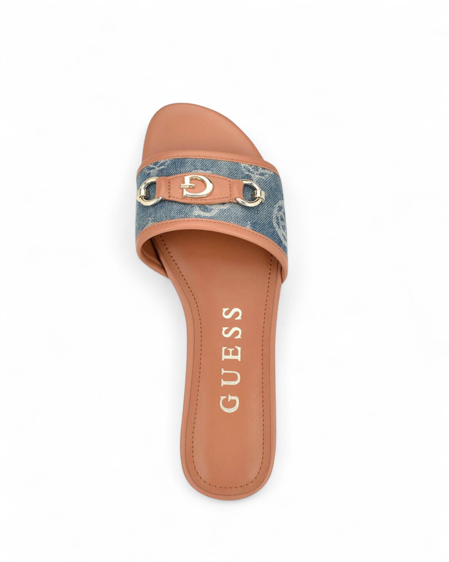 Blue Denim Logo Hammi3 Slide Sandals