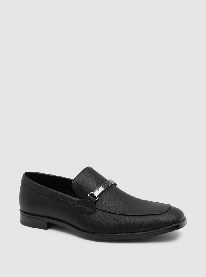 GUESS Mens Footwear Black Handy Loafers HANDY Side View