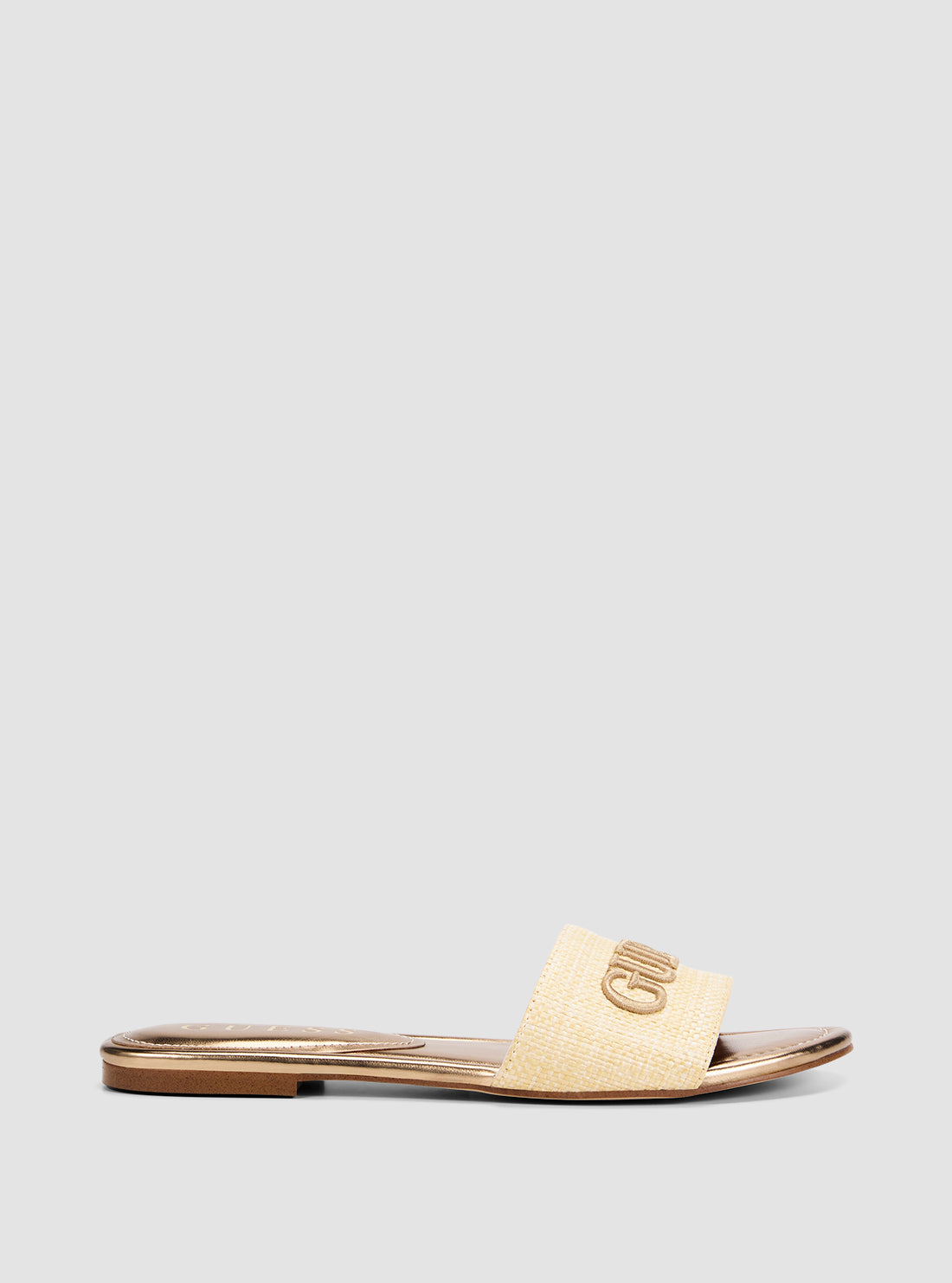 GUESS Footwear Beige Harino Slides HARINO Side View
