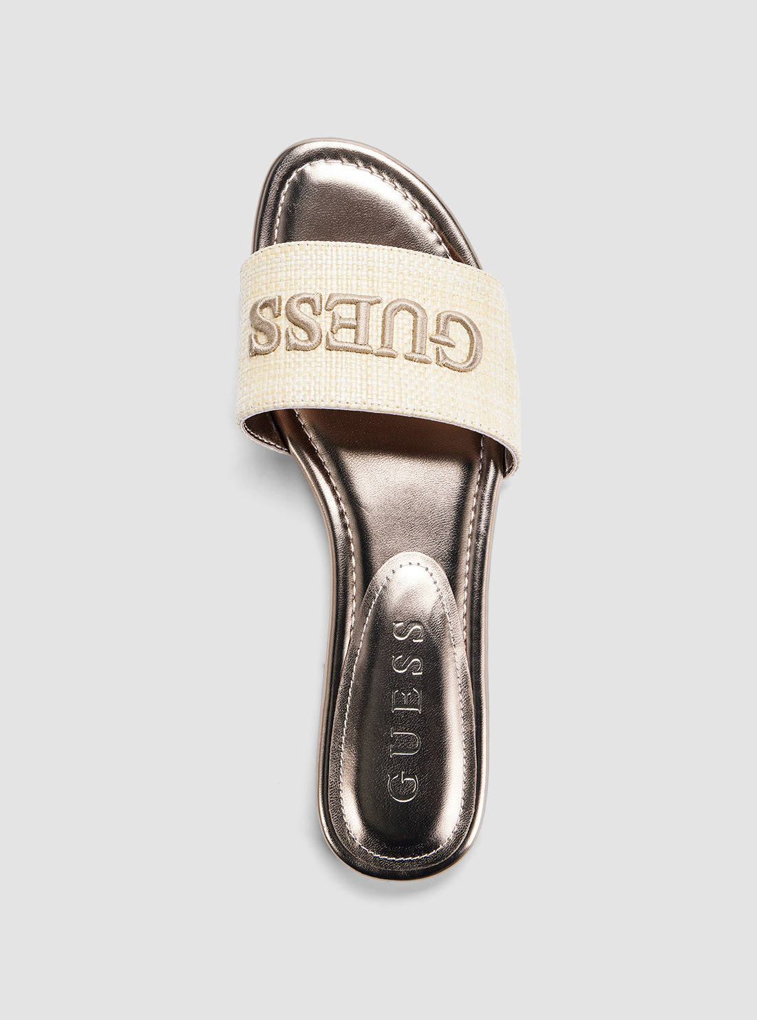 GUESS Footwear Beige Harino Slides HARINO Top View