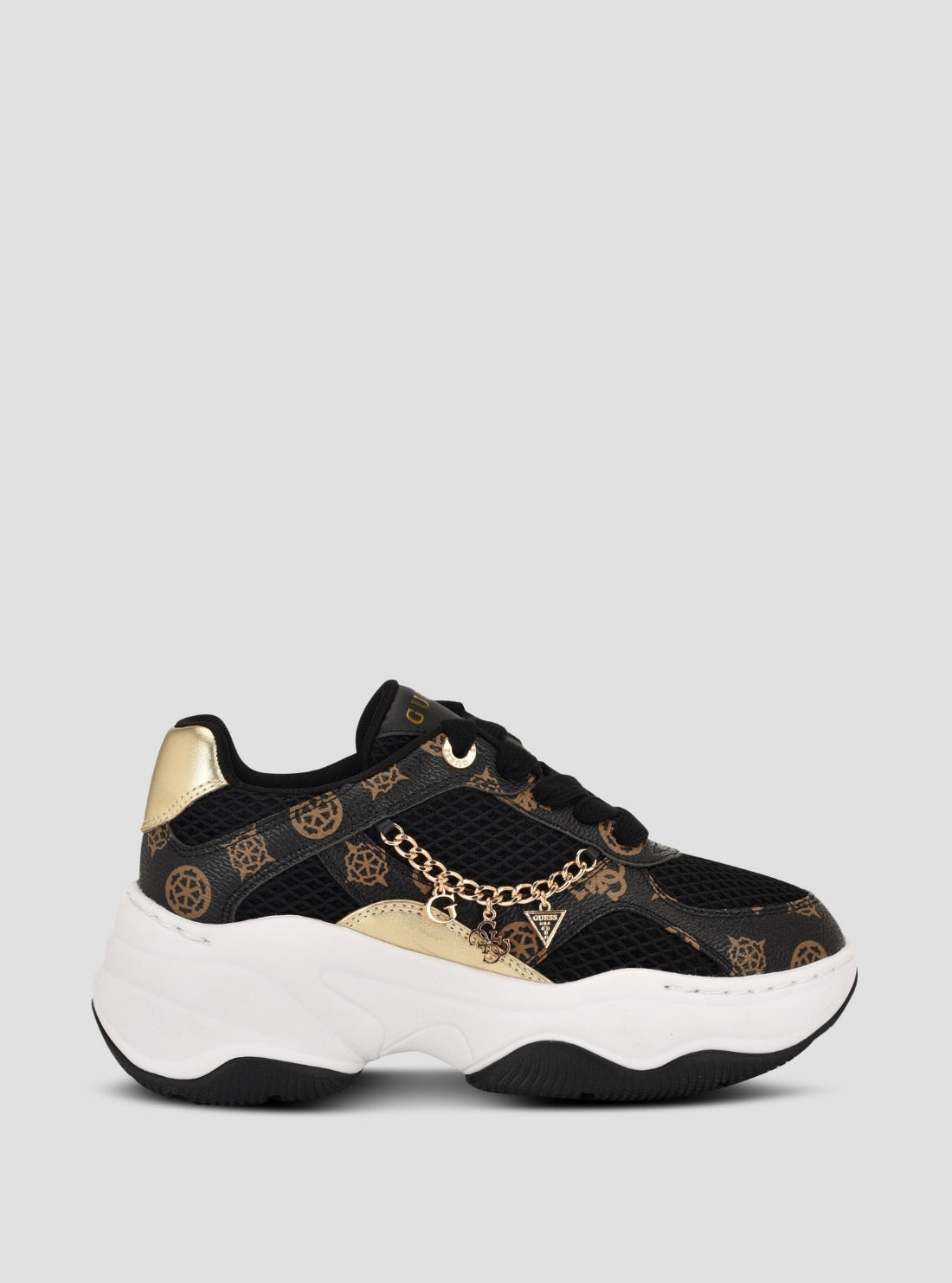 GUESS Footwear Brown Harpaa Sneakers HARPAA Side View