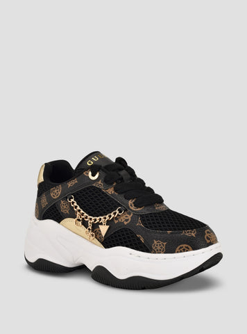 GUESS Footwear Brown Harpaa Sneakers HARPAA Side View