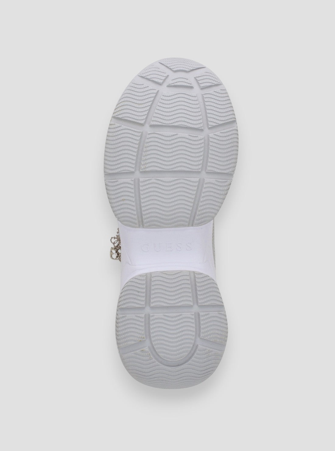 GUESS Womens White Harpaa Sneakers HARPAA Bottom View