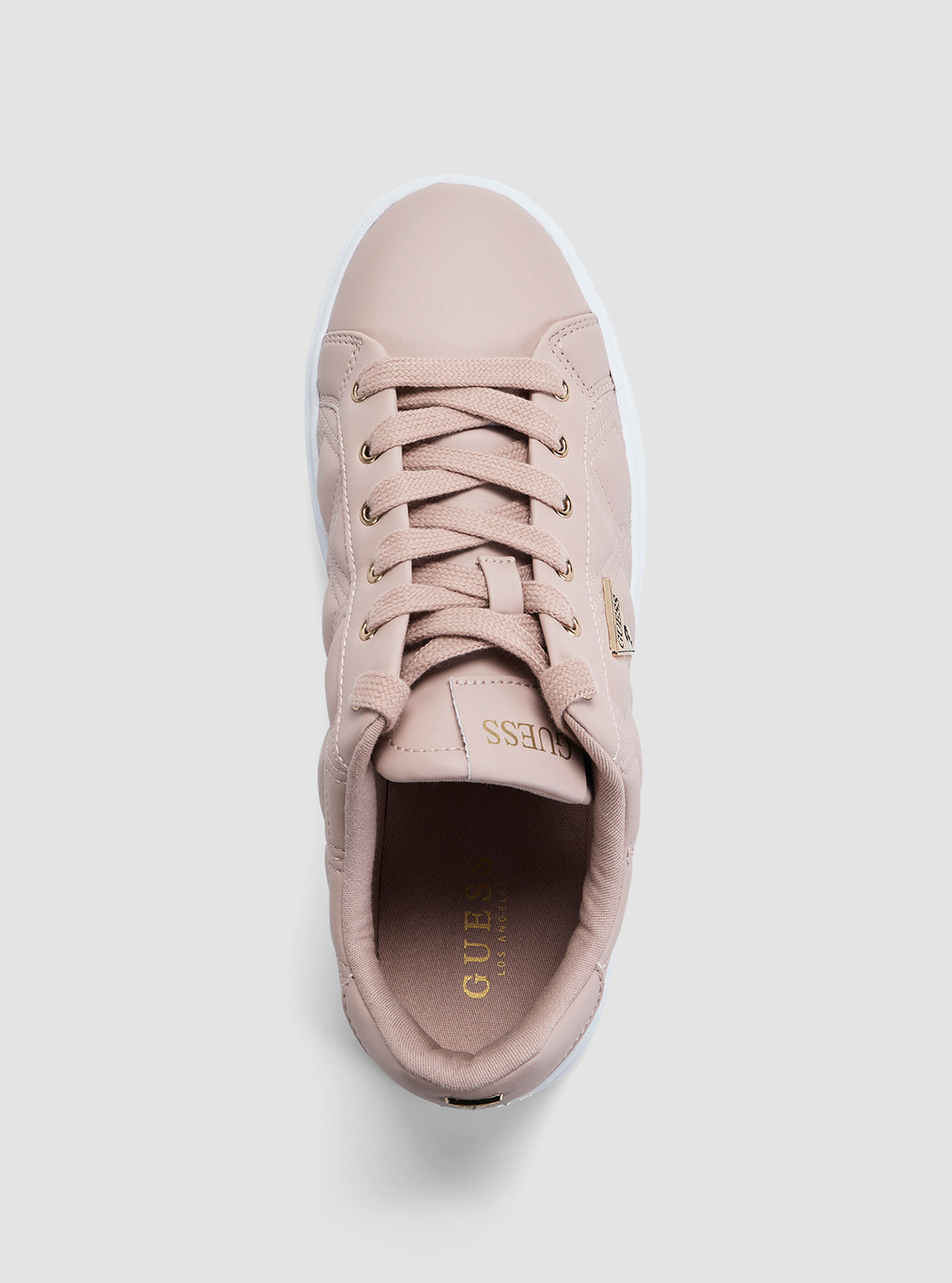 GUESS Footwear Pink Hazia Platform Sneakers HAZIA Top View