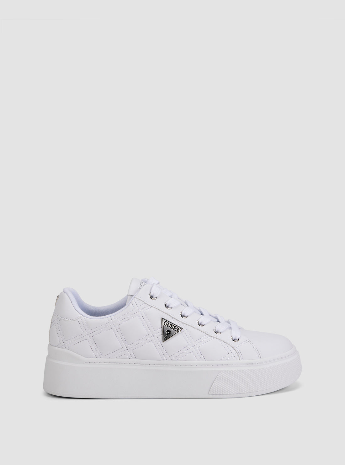 GUESS Footwear White Hazia Platform Sneakers HAZIA Side View