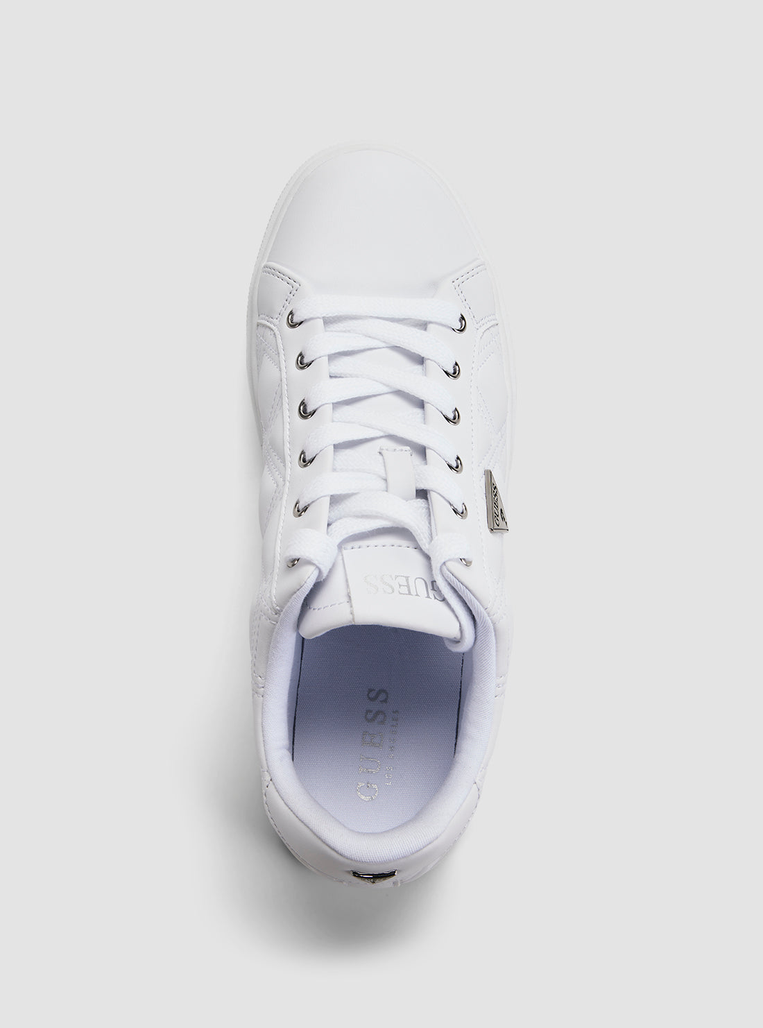 GUESS Footwear White Hazia Platform Sneakers HAZIA Top View