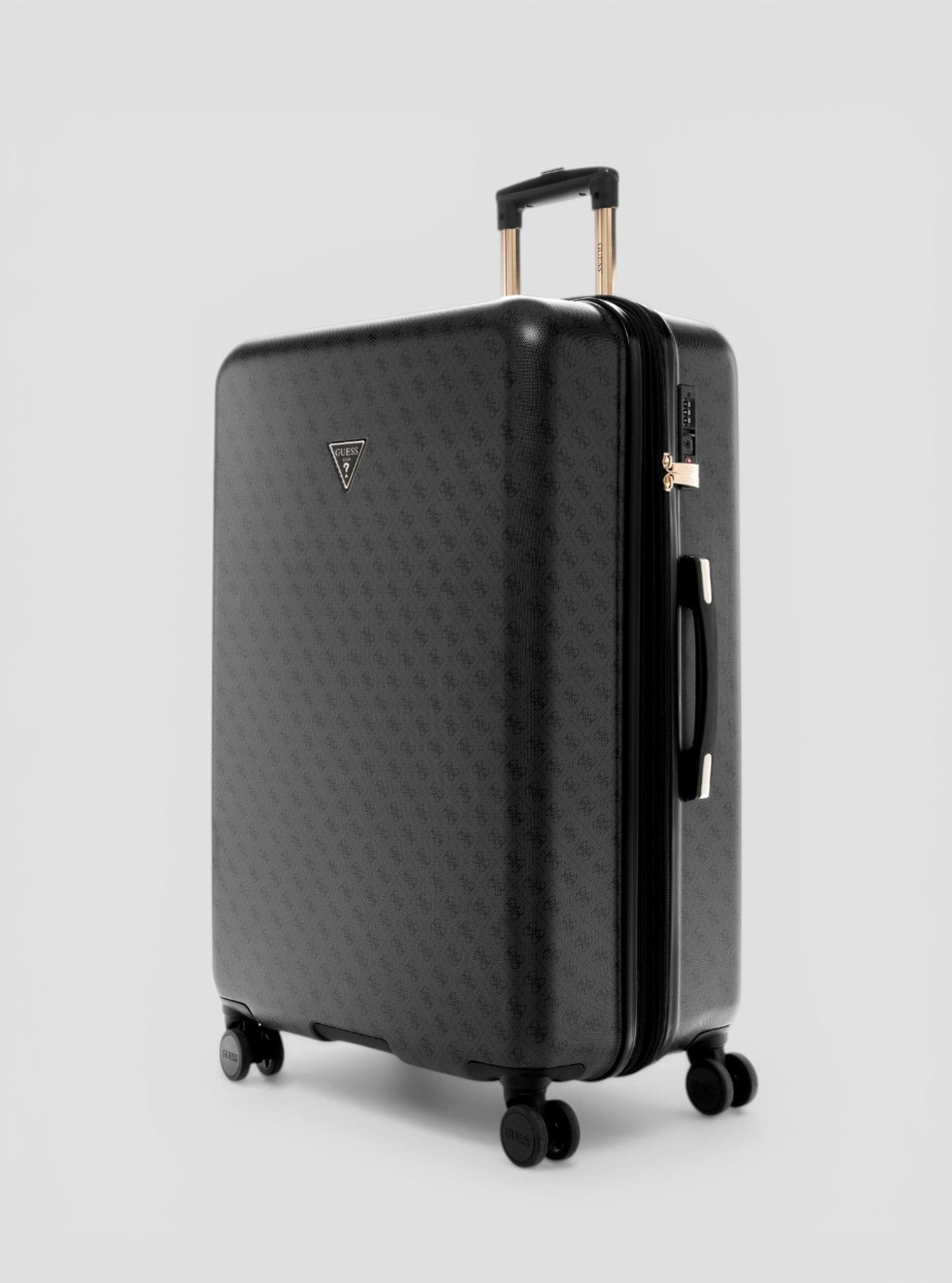 GUESS Luggage Coal Logo Jesco 71cm Suitcase HB838998 Side View