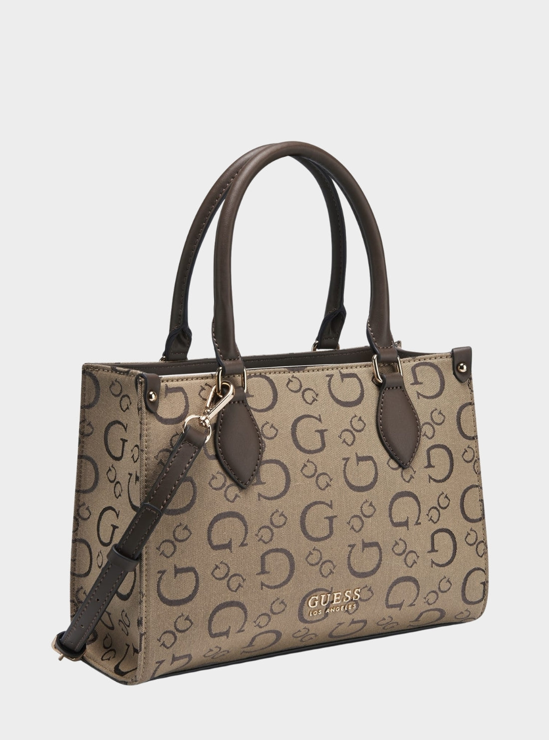 GUESS Womens Brown Oak Park Small Carryall Bag HG823822 Side View