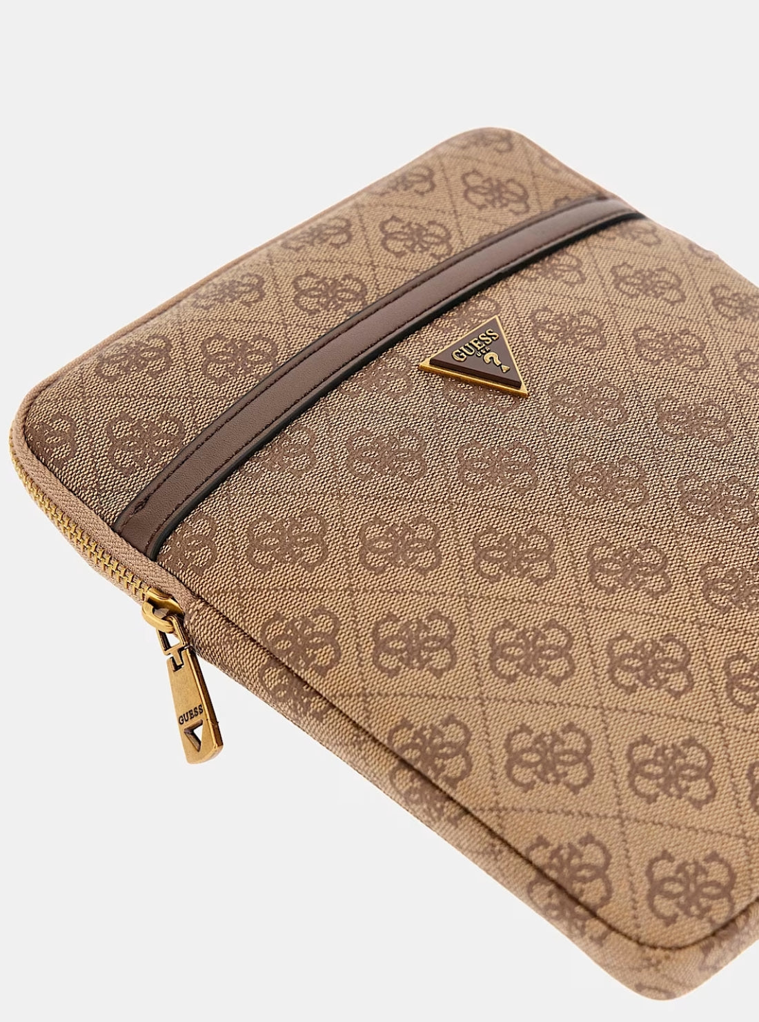 GUESS Mens Brown Logo Milano Smart Crossbody Bag HMEVZLP2223 Detail View