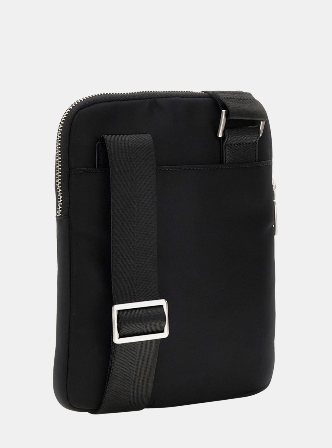 GUESS Mens Black Milano Crossbody Flat Bag HMMINYP5223 Back View
