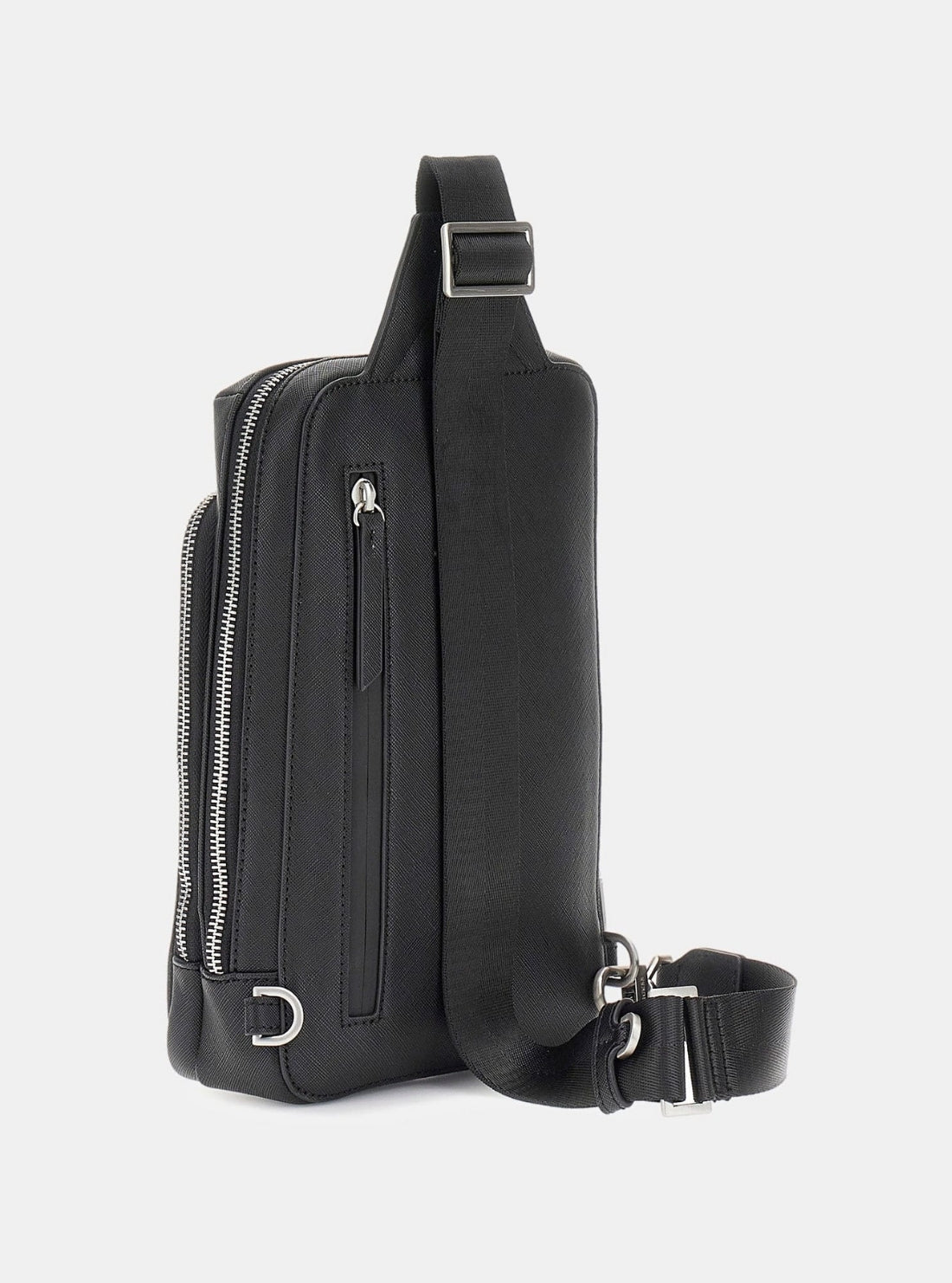 GUESS Mens Black Milano Crossover Bag HMMISAP5226 Back View